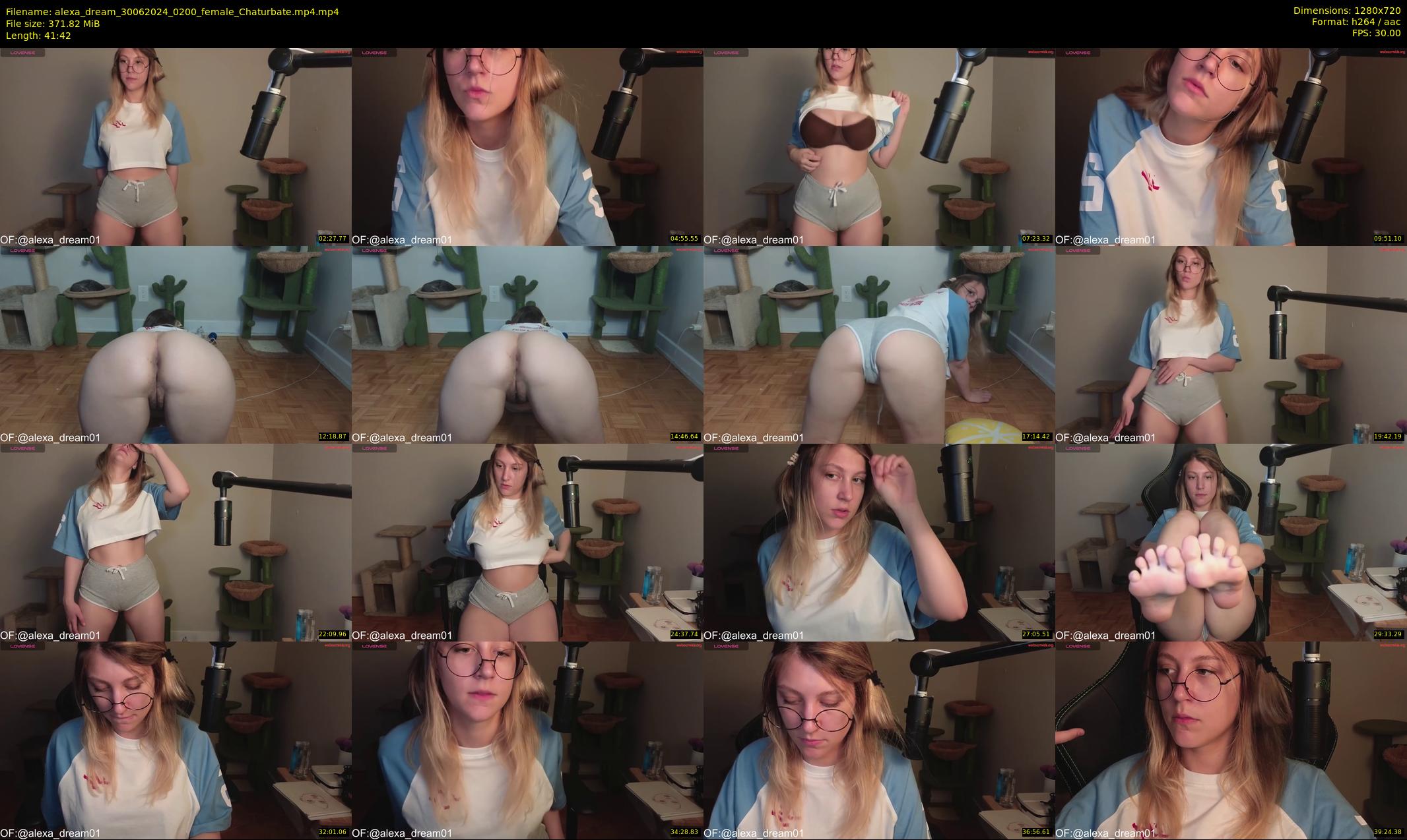 alexa_dream — 42 minute Chaturbate female cam show recording, 720p, Jun 30, 2024