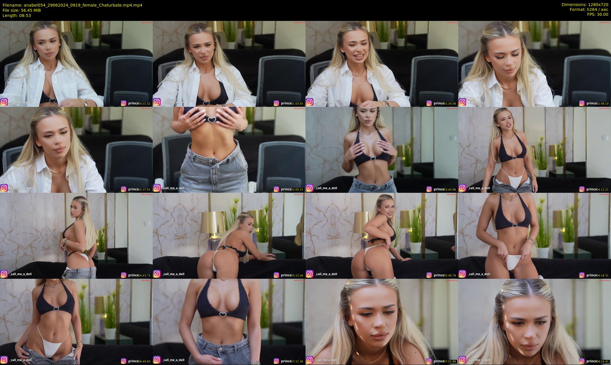 anabel054 — 9 minute Chaturbate female cam show recording, 720p, Jun 29, 2024