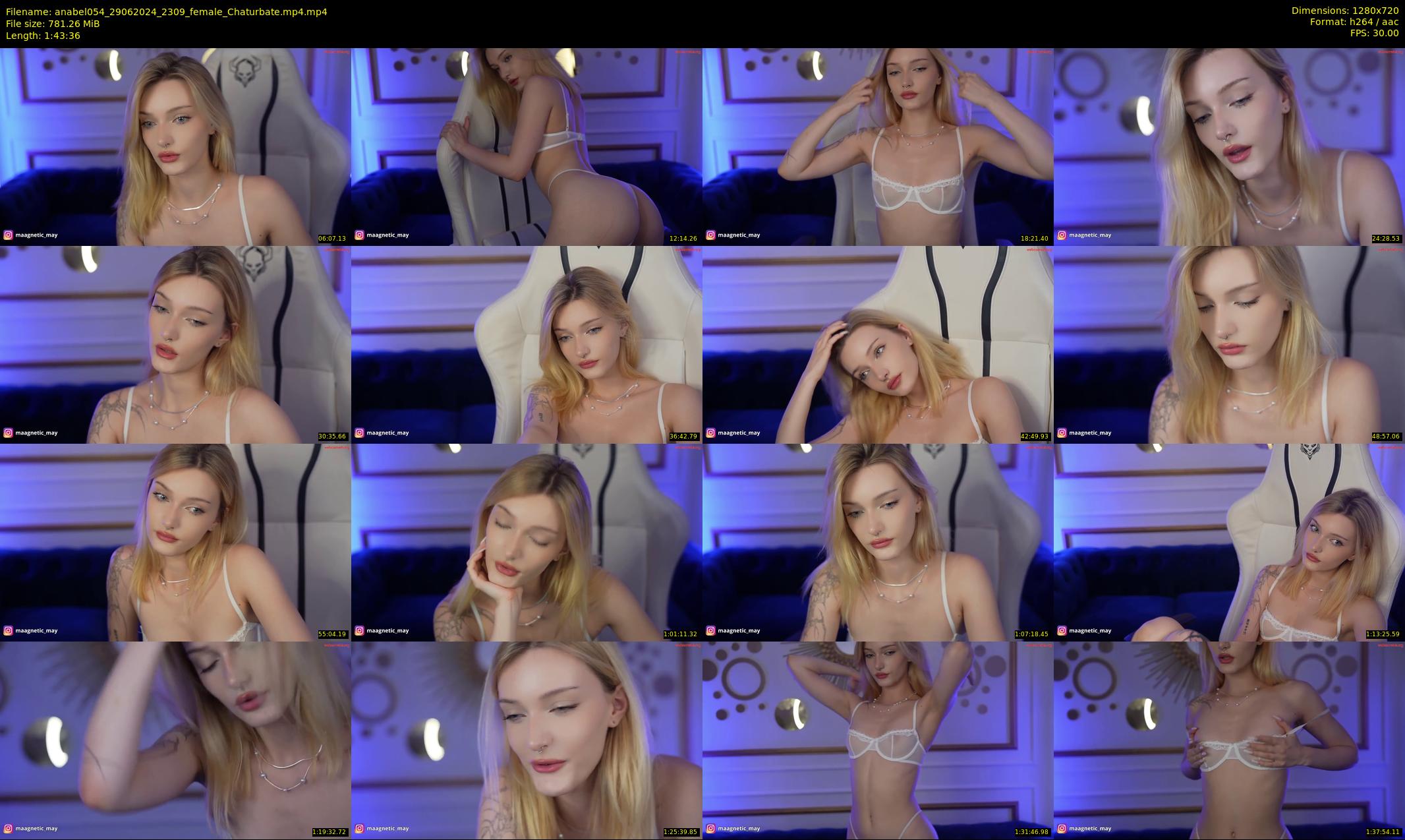 anabel054 — 104 minute Chaturbate female cam show recording, 720p, Jun 29, 2024