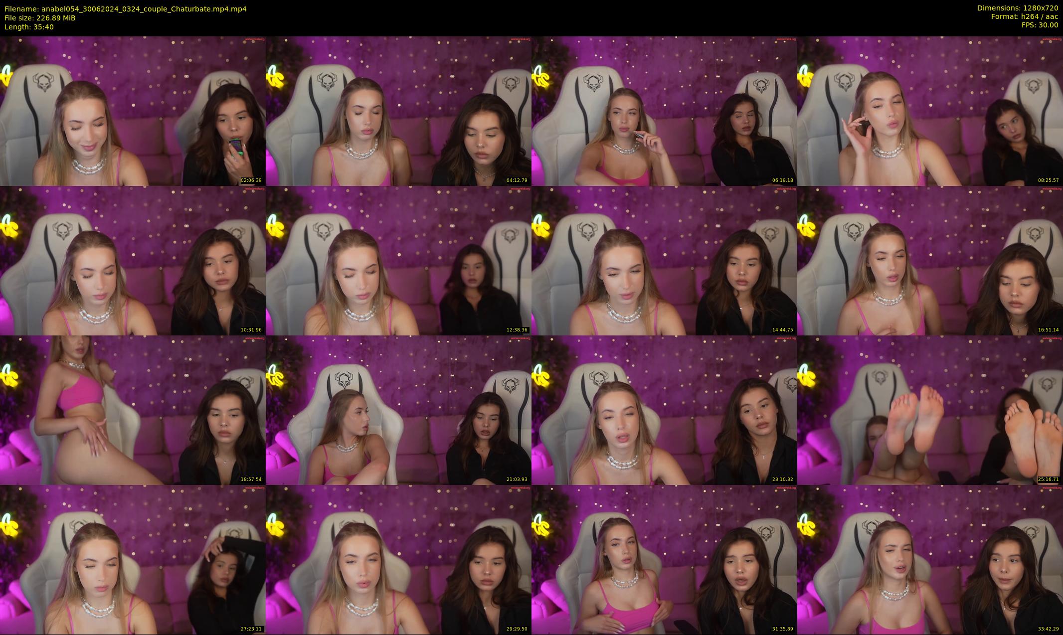 anabel054 — 36 minute Chaturbate female cam show recording, 720p, Jun 30, 2024