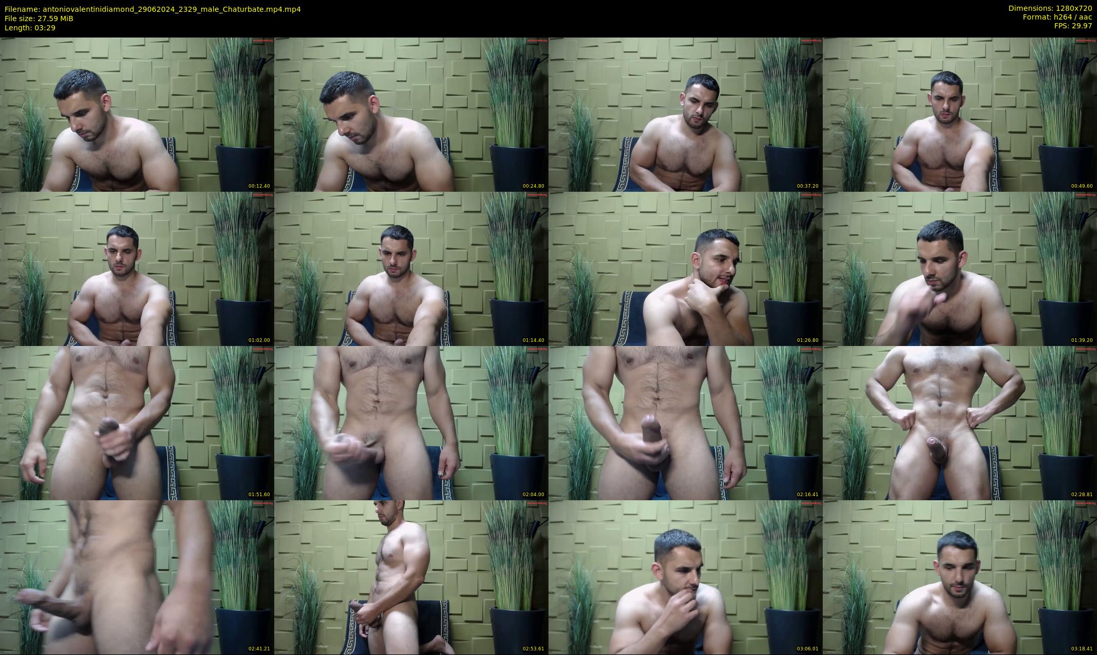 antoniovalentinidiamond — 4 minute Chaturbate male cam show recording, 720p, Jun 29, 2024