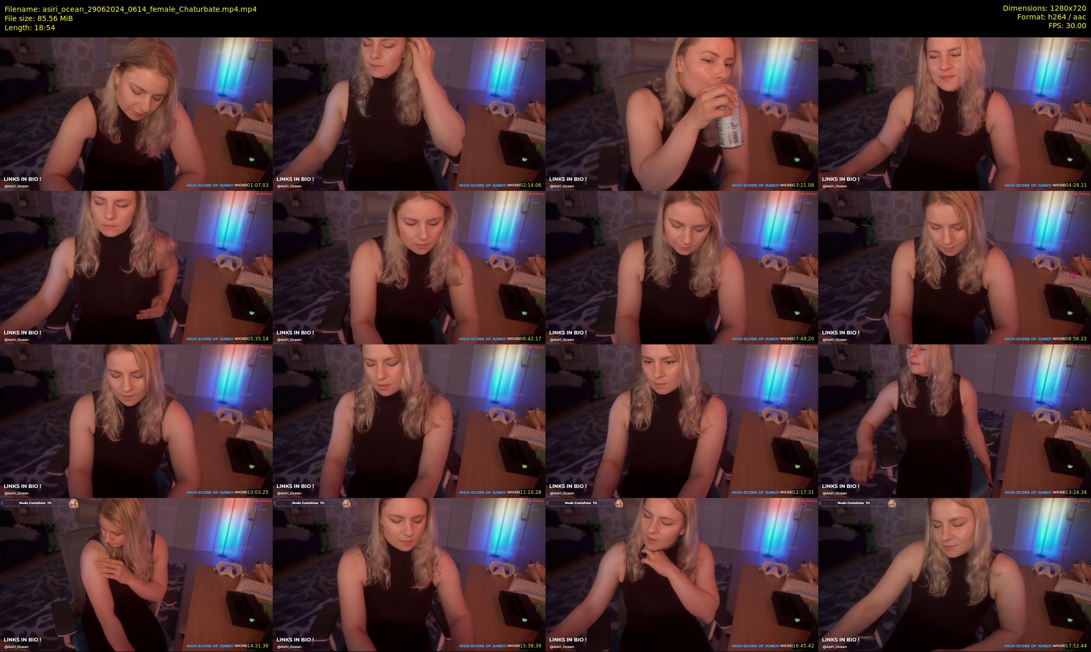 asiri_ocean — 19 minute Chaturbate female cam show recording, 720p, Jun 29, 2024