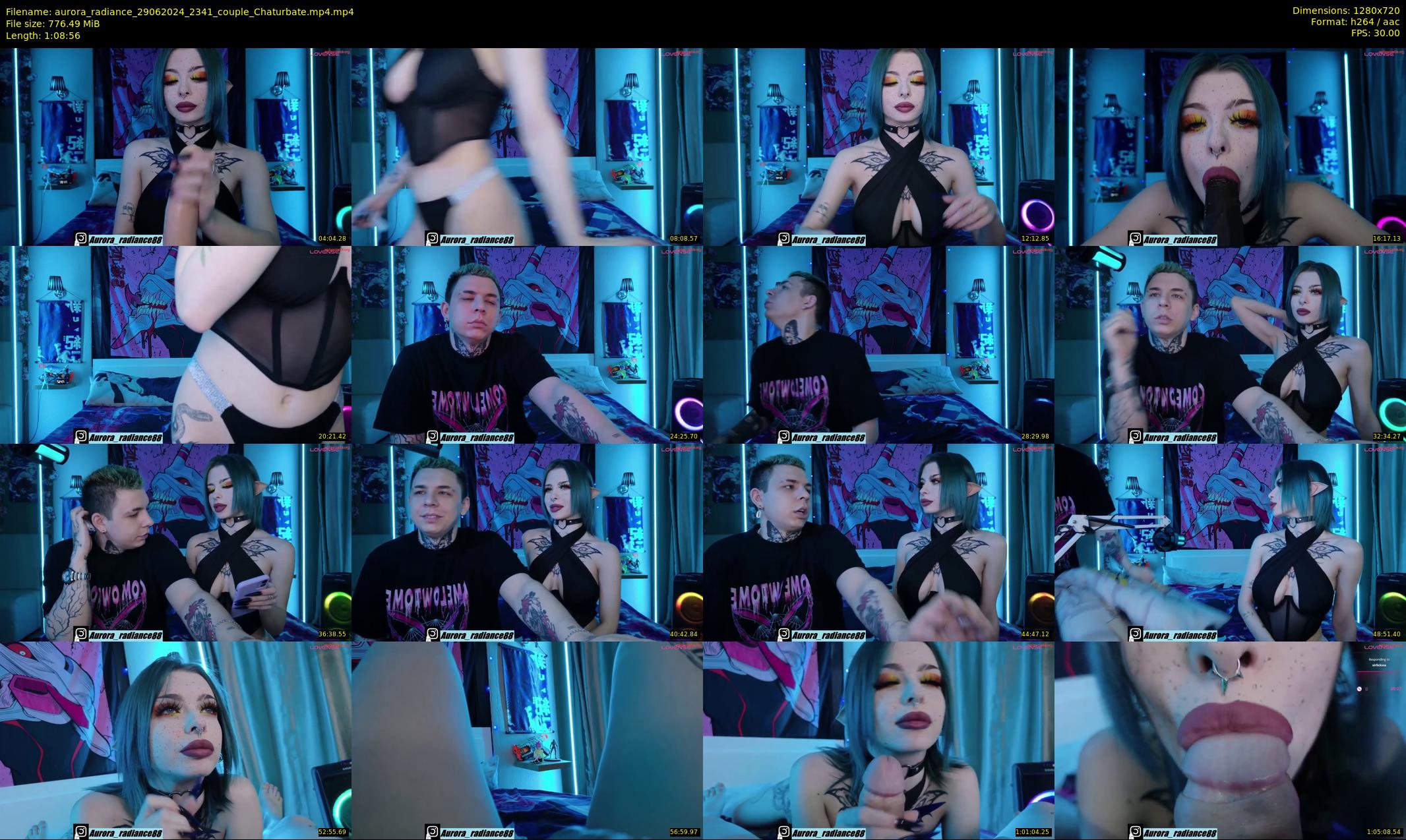 aurora_radiance — 69 minute Chaturbate couple cam show recording, 720p, Jun 29, 2024