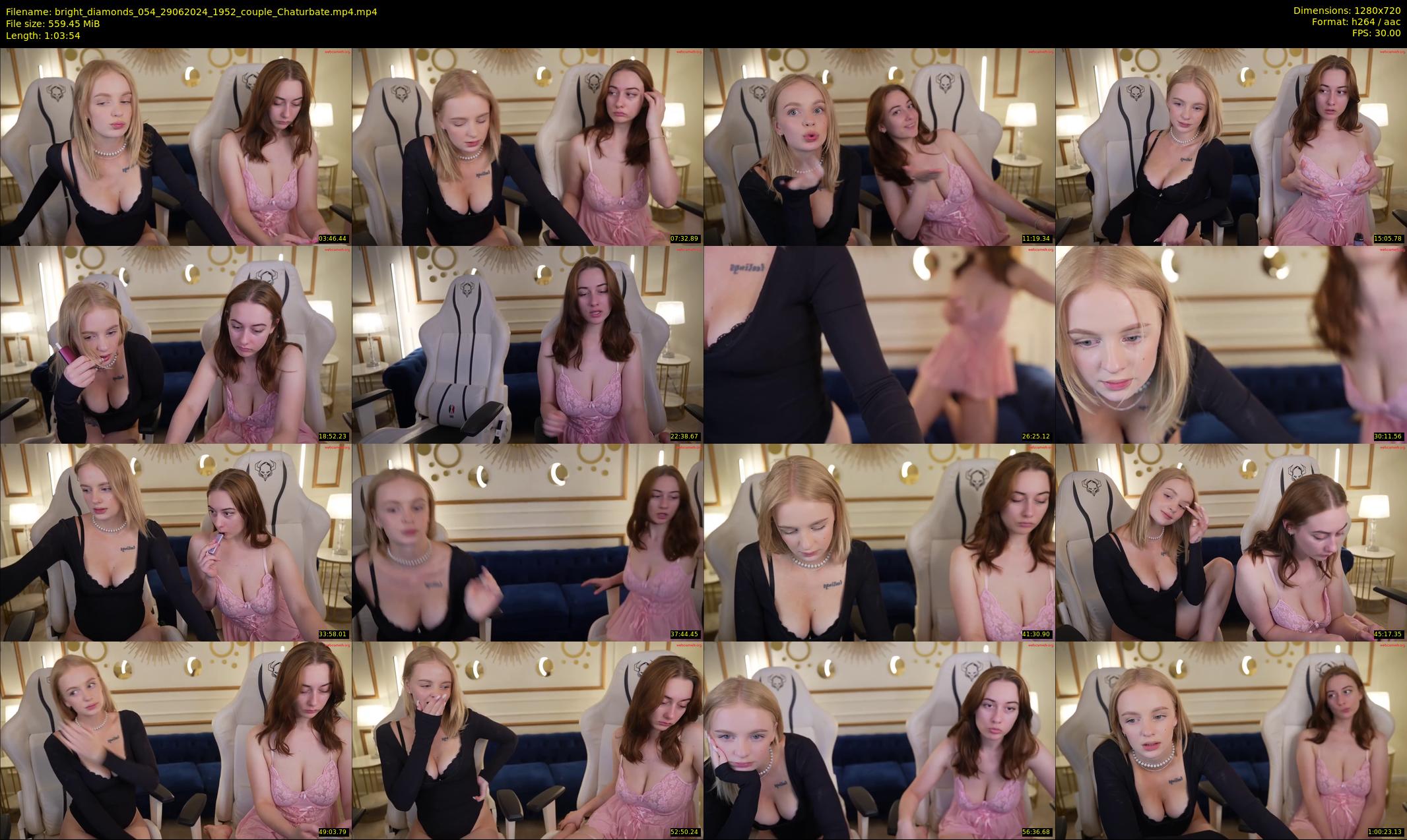 bright_diamonds_054 — 64 minute Chaturbate couple cam show recording, 720p, Jun 29, 2024