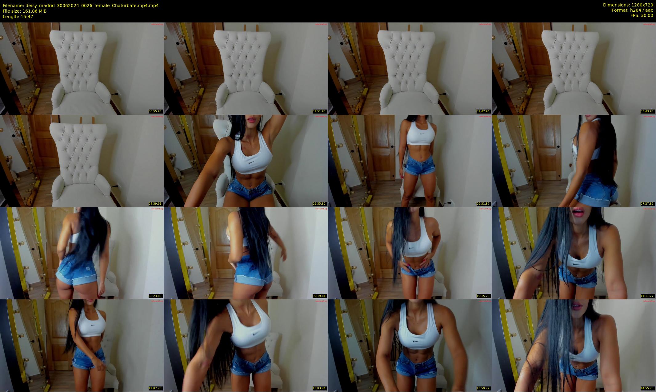 deisy_madrid — 16 minute Chaturbate female cam show recording, 720p, Jun 30, 2024