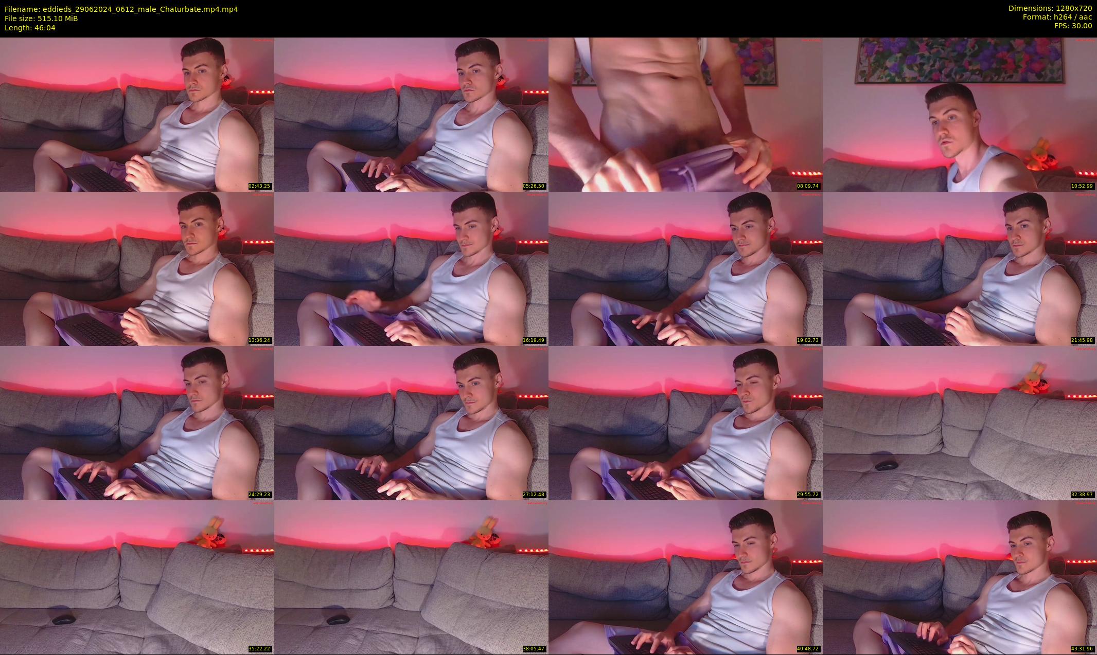 eddieds — 47 minute Chaturbate male cam show recording, 720p, Jun 29, 2024