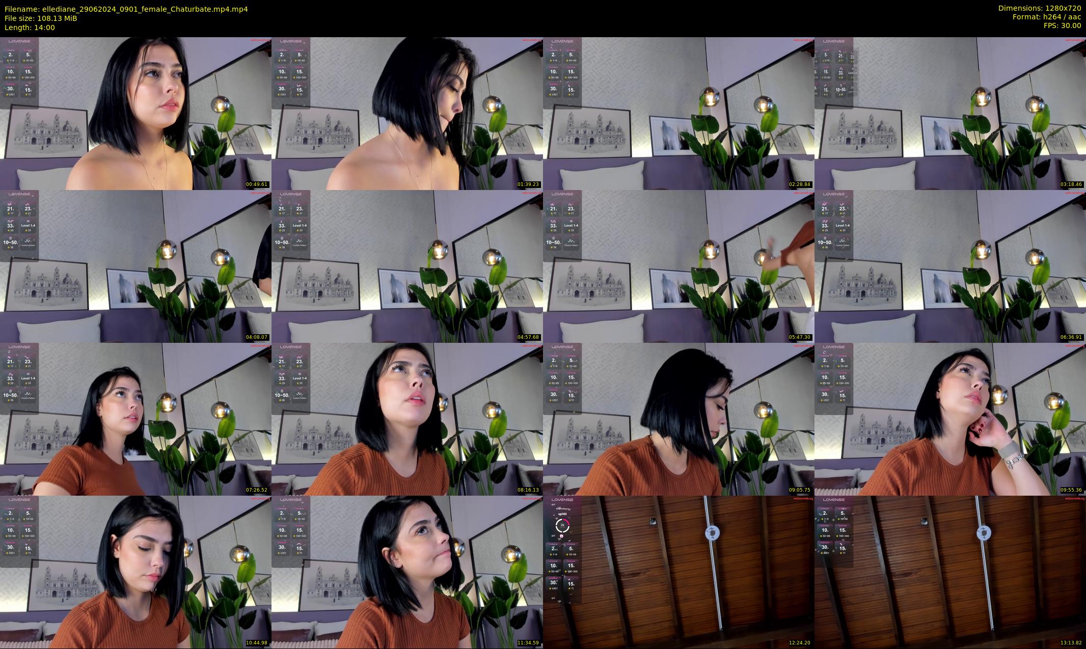 ellediane — 14 minute Chaturbate female cam show recording, 720p, Jun 29, 2024