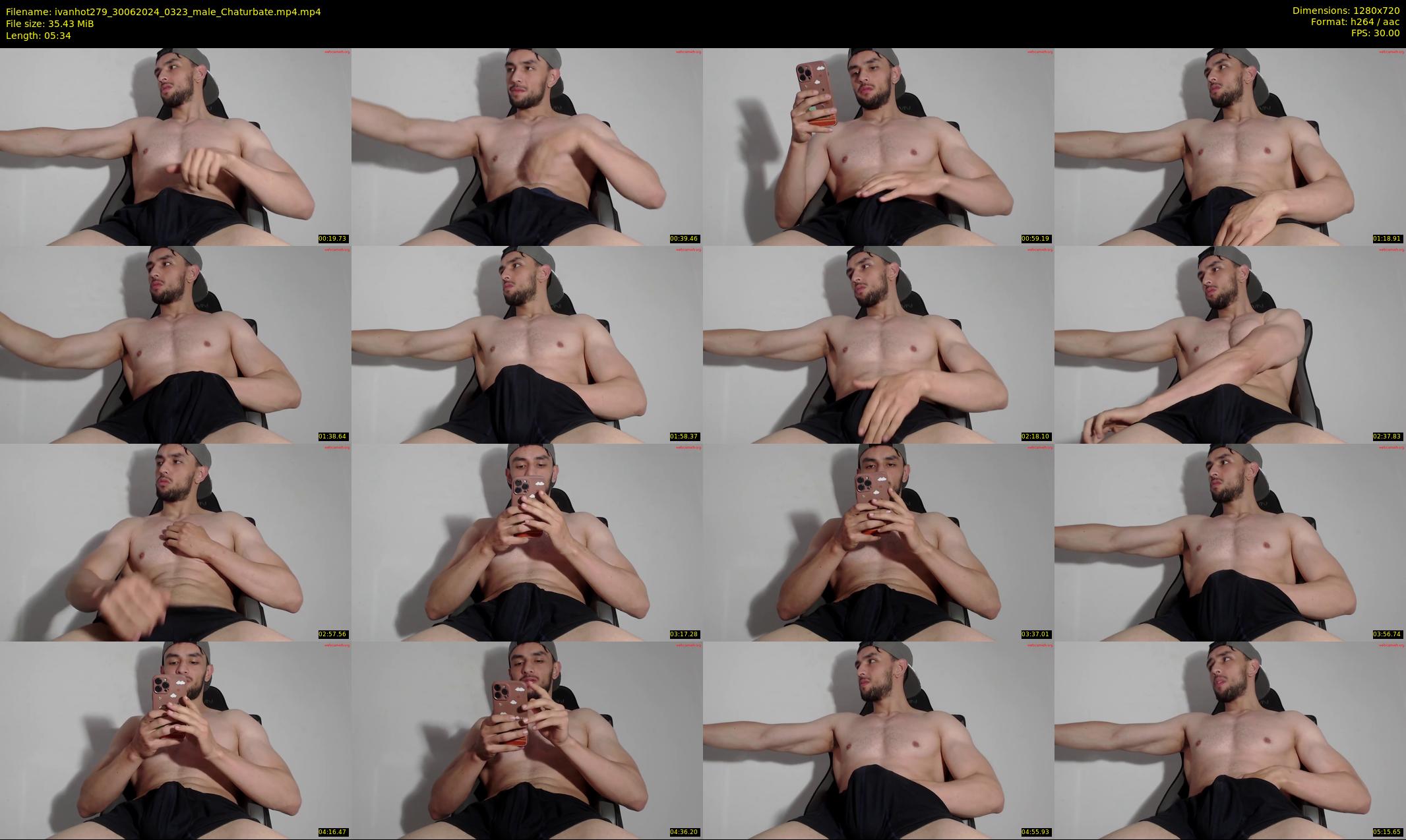 ivanhot279 — 6 minute Chaturbate male cam show recording, 720p, Jun 30, 2024