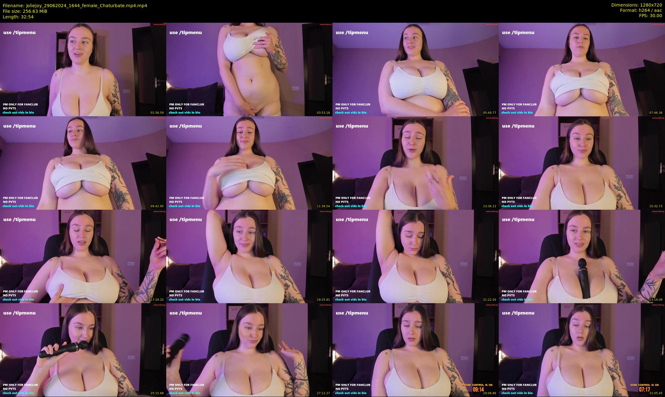 joliejoy — 33 minute Chaturbate female cam show recording, 720p, Jun 29, 2024