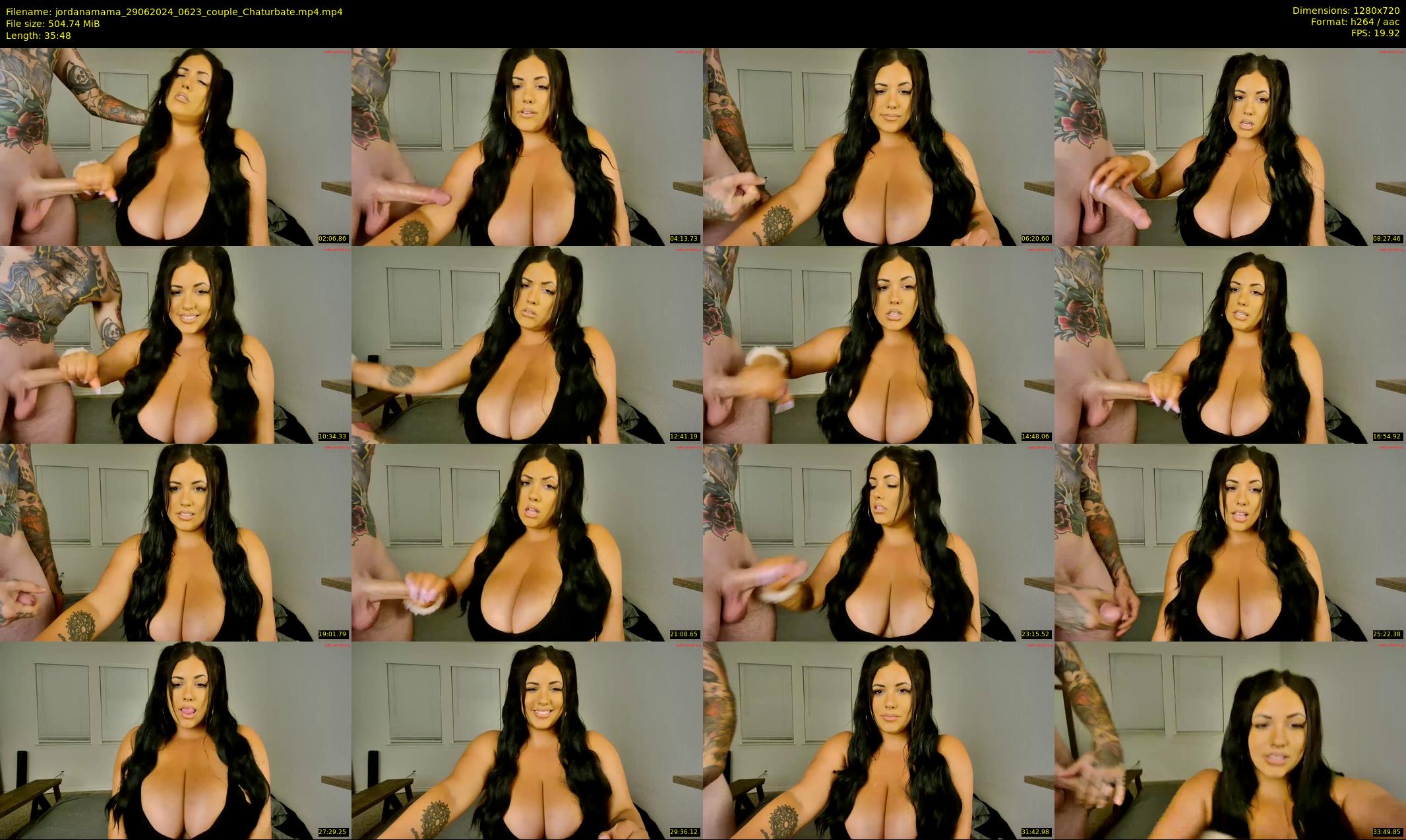 jordanamama — 36 minute Chaturbate couple cam show recording, 720p, Jun 29, 2024
