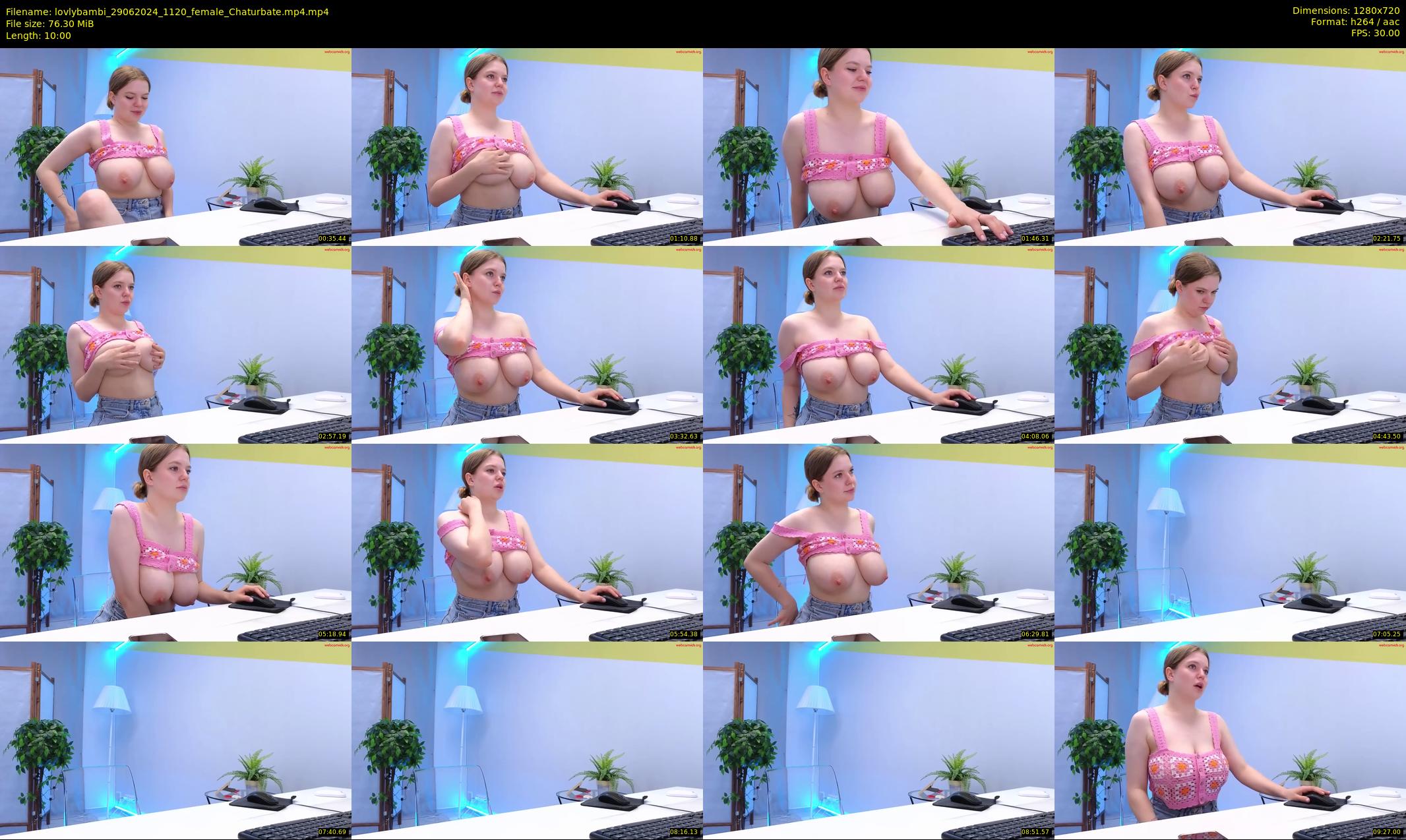 lovlybambi — 10 minute Chaturbate female cam show recording, 720p, Jun 29, 2024