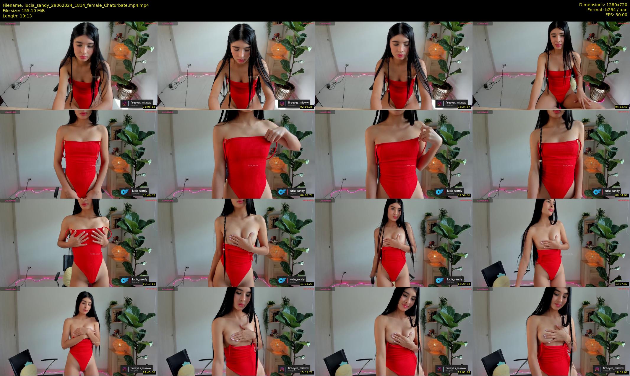 lucia_sandy — 20 minute Chaturbate female cam show recording, 720p, Jun 29, 2024