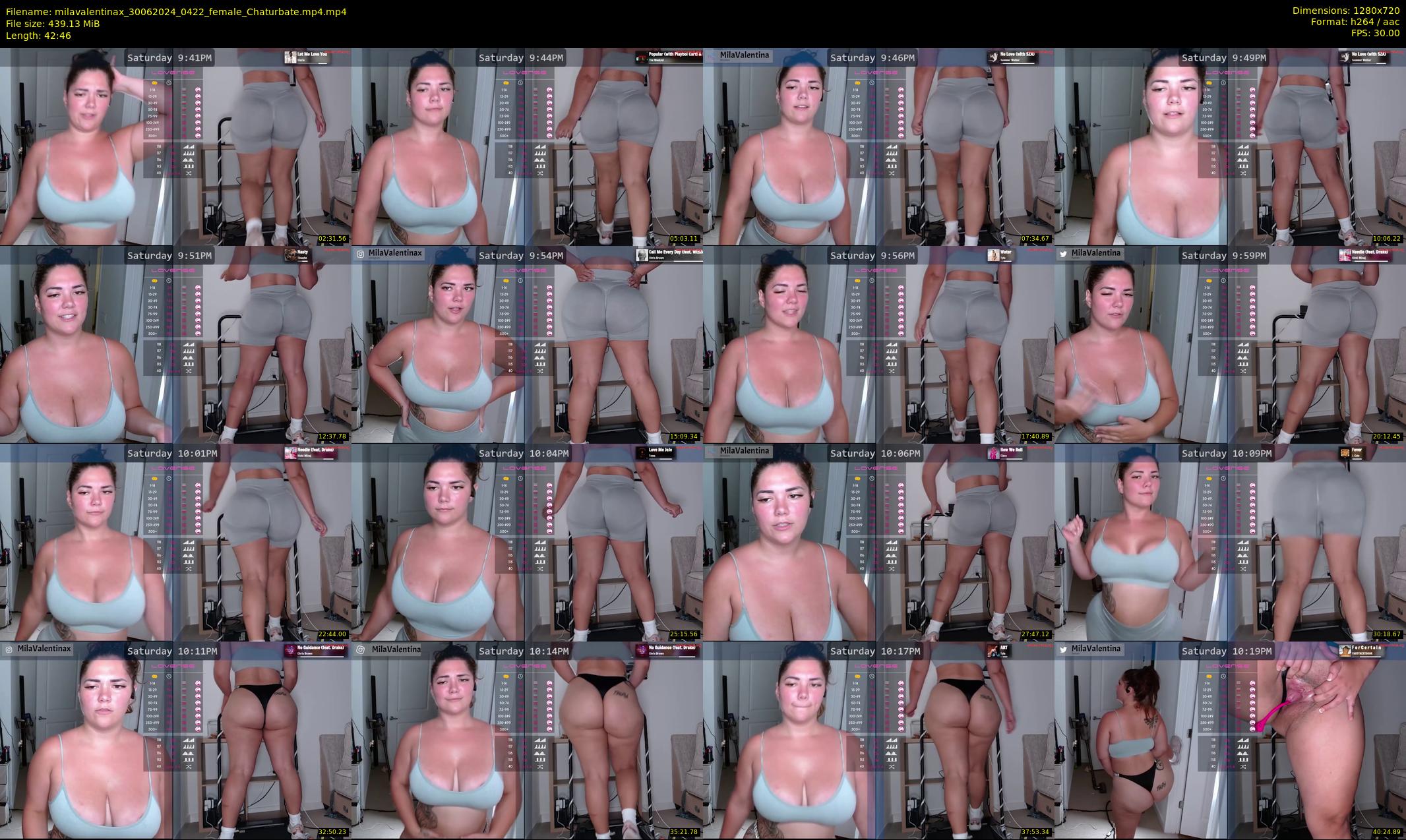 milavalentinax — 43 minute Chaturbate female cam show recording, 720p, Jun 30, 2024