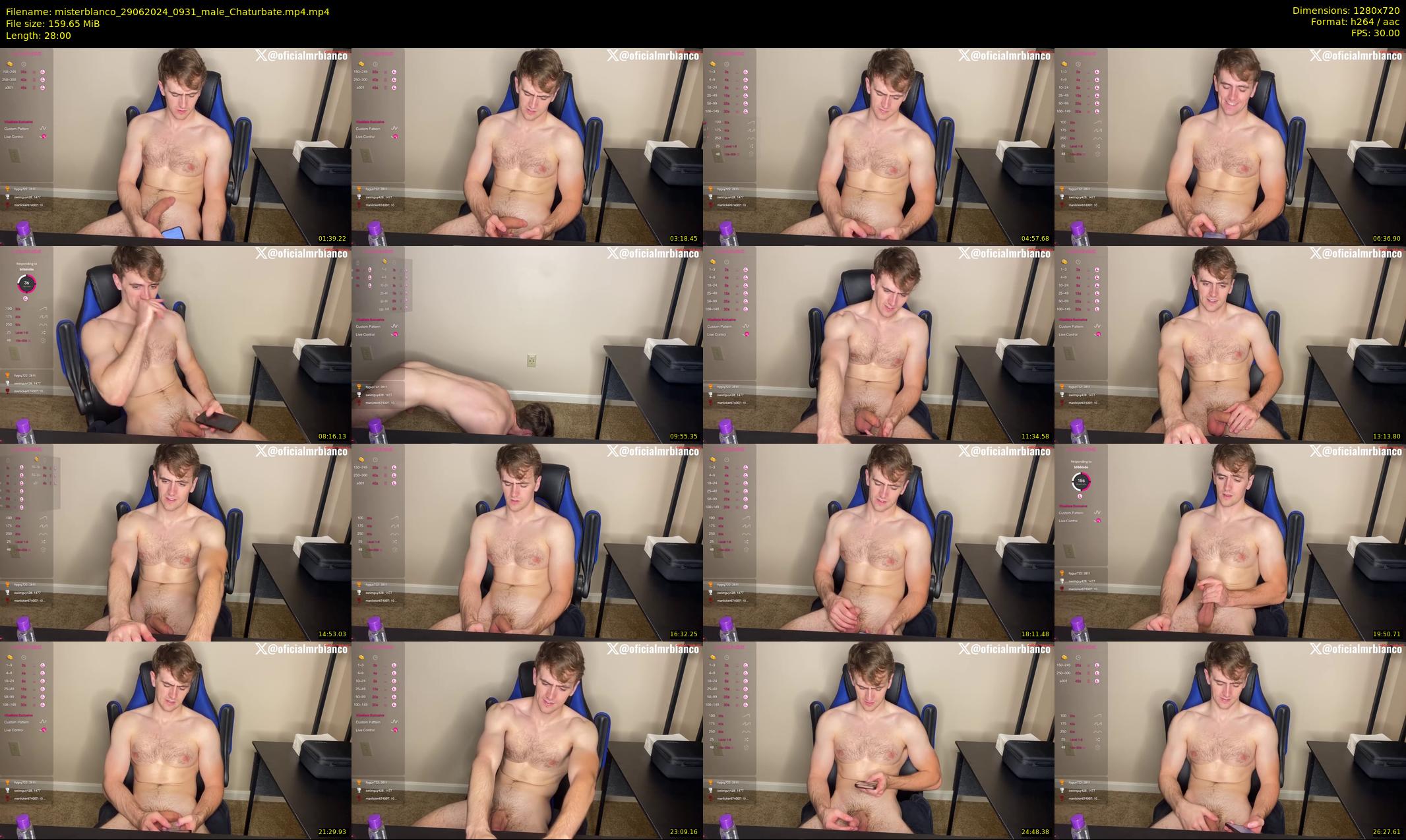 misterblanco — 28 minute Chaturbate male cam show recording, 720p, Jun 29, 2024