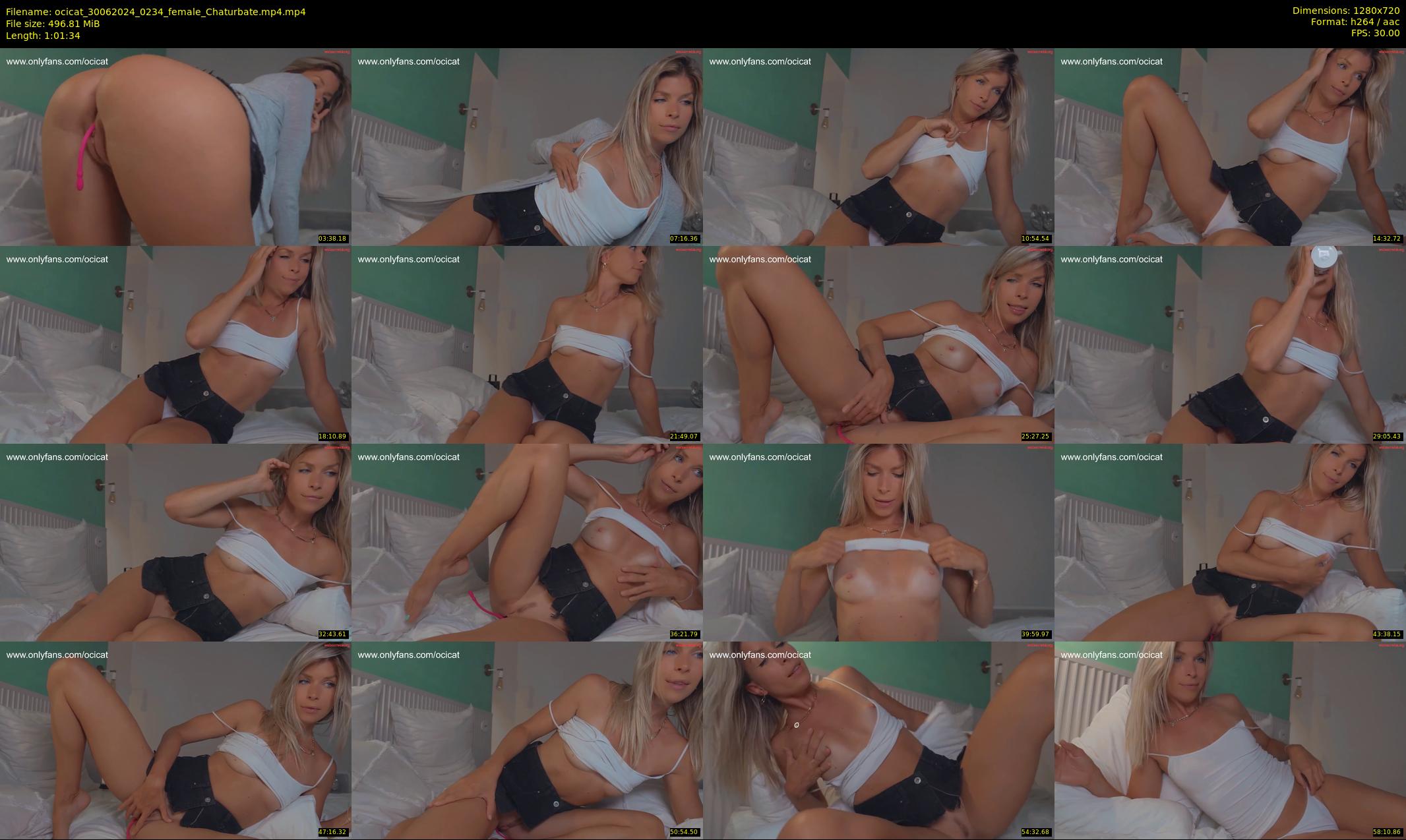 ocicat — 62 minute Chaturbate female cam show recording, 720p, Jun 30, 2024