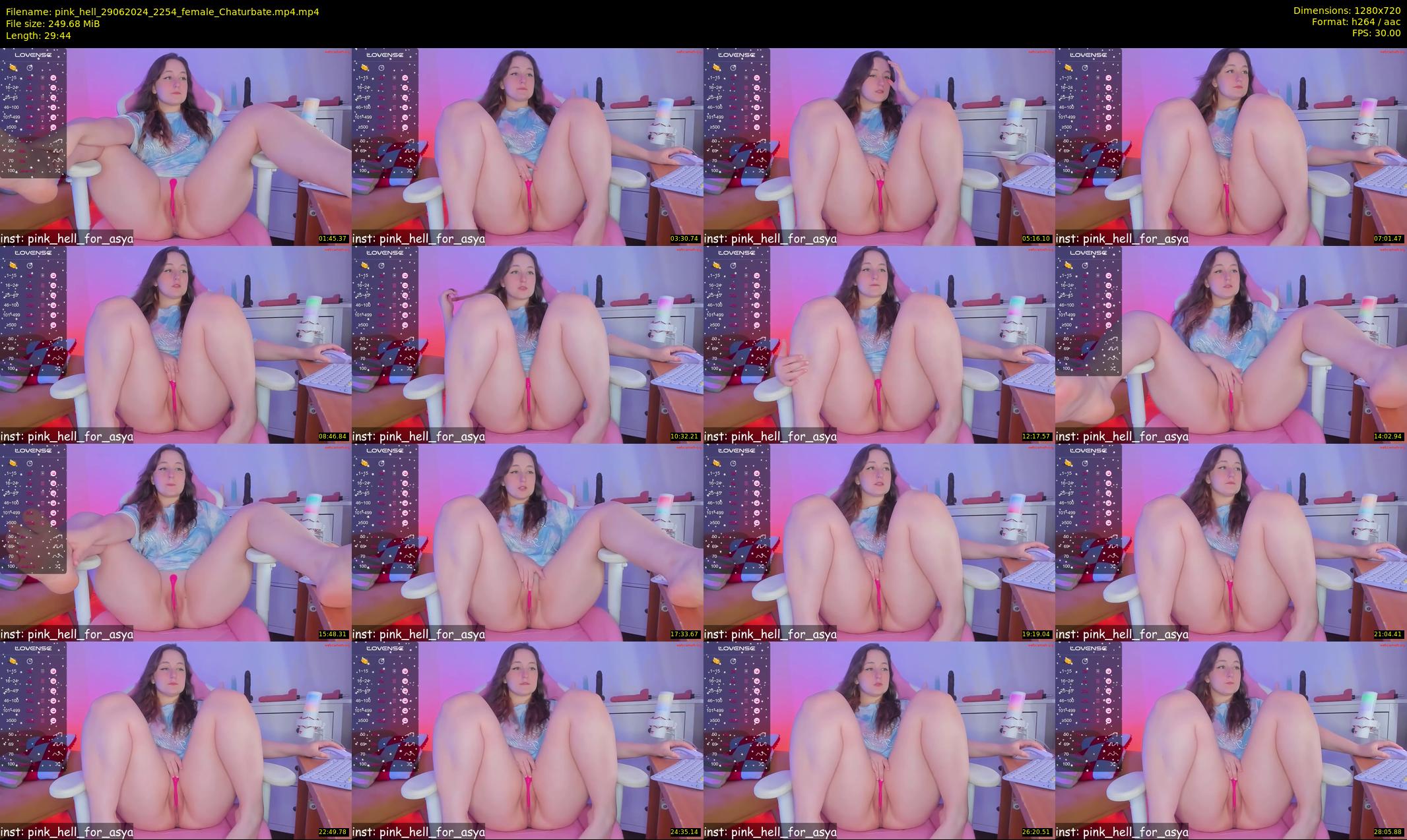 pink_hell — 30 minute Chaturbate female cam show recording, 720p, Jun 29, 2024