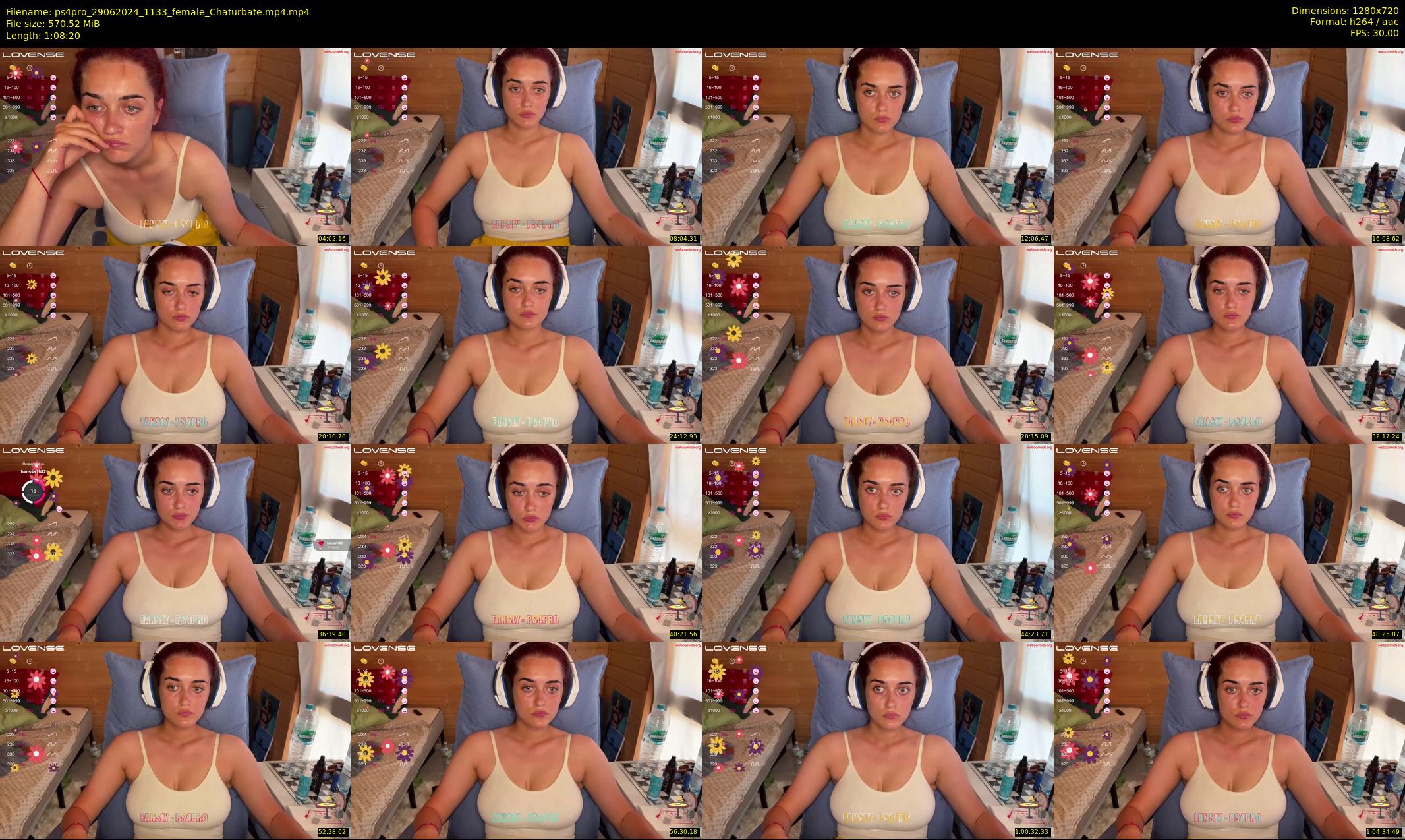 ps4pro — 69 minute Chaturbate female cam show recording, 720p, Jun 29, 2024