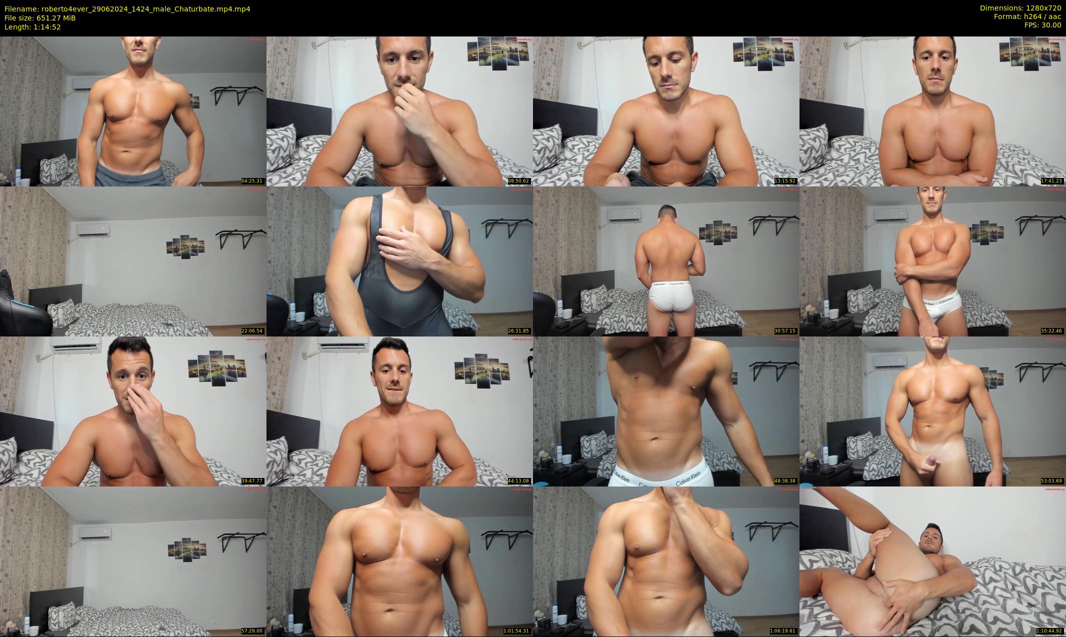 roberto4ever — 75 minute Chaturbate male cam show recording, 720p, Jun 29, 2024