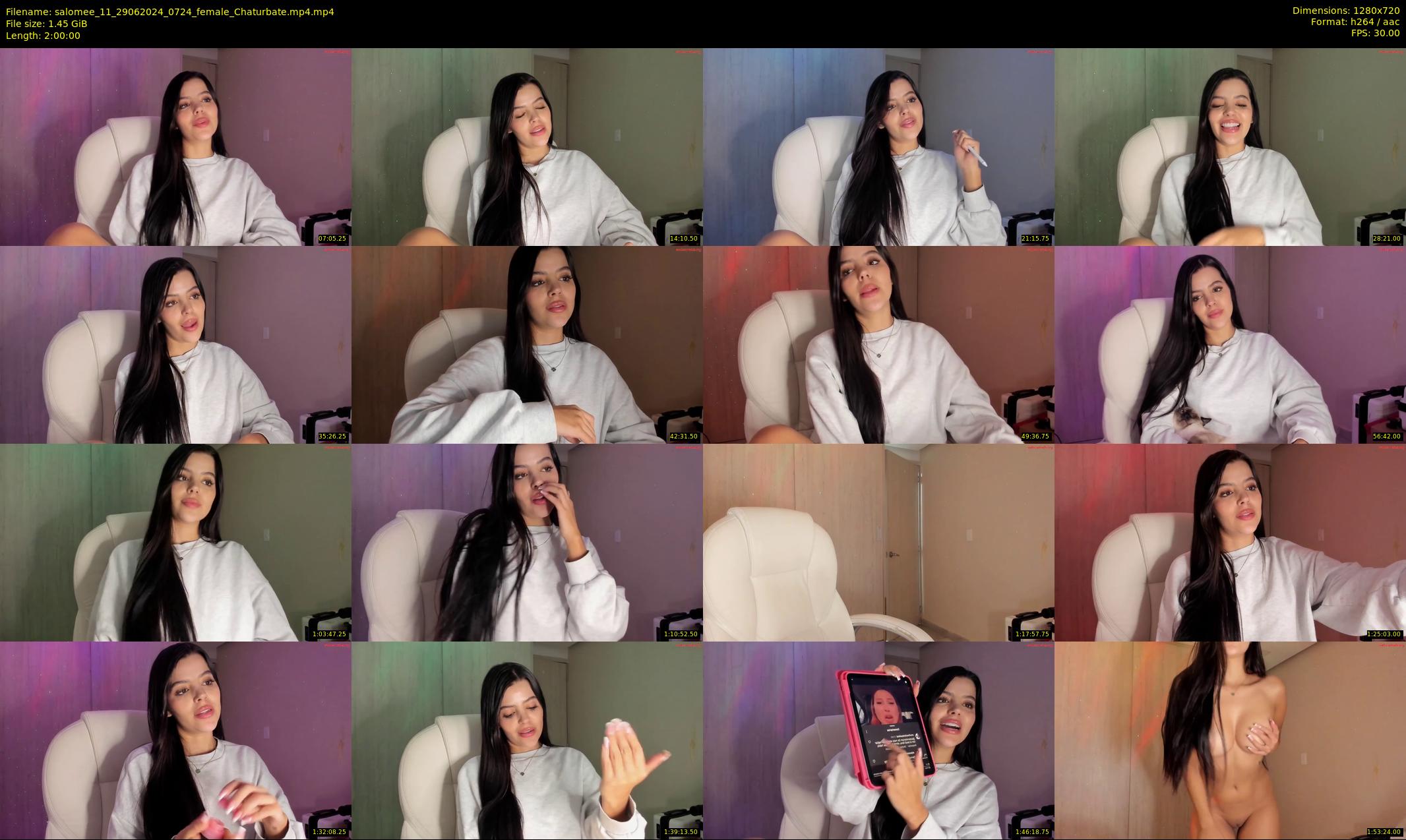 salomee_11 — 120 minute Chaturbate female cam show recording, 720p, Jun 29, 2024