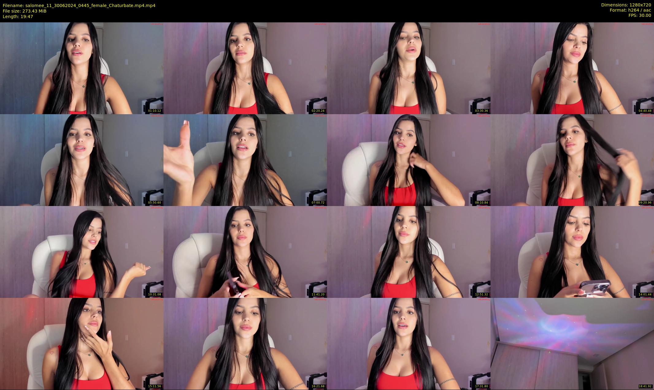 salomee_11 — 20 minute Chaturbate female cam show recording, 720p, Jun 30, 2024