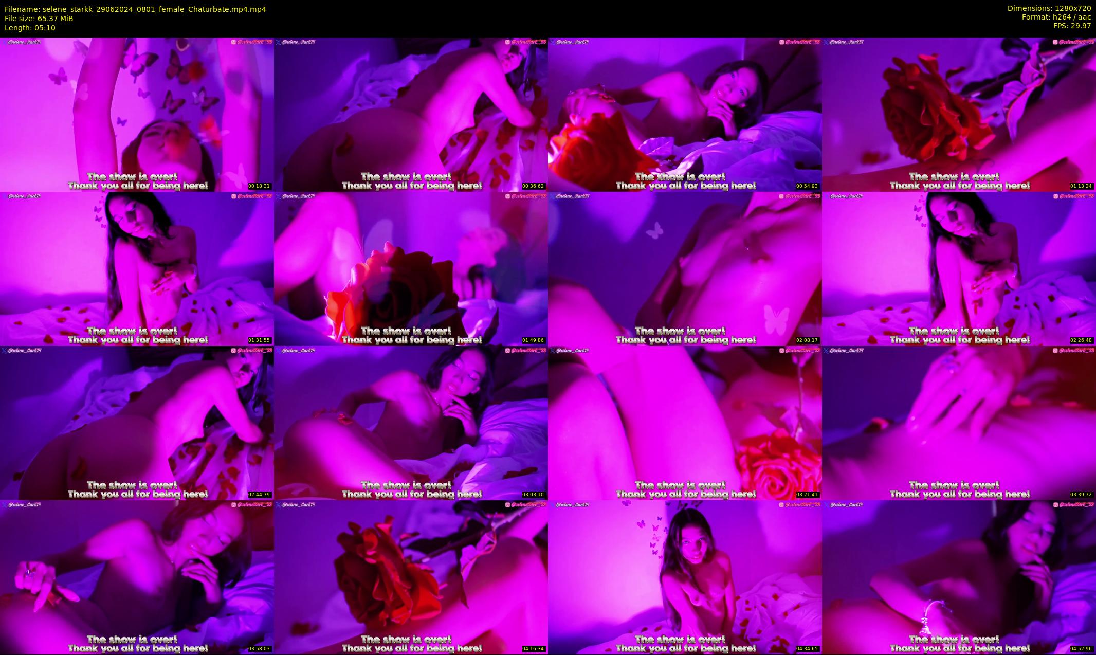 selene_starkk — 6 minute Chaturbate female cam show recording, 720p, Jun 29, 2024