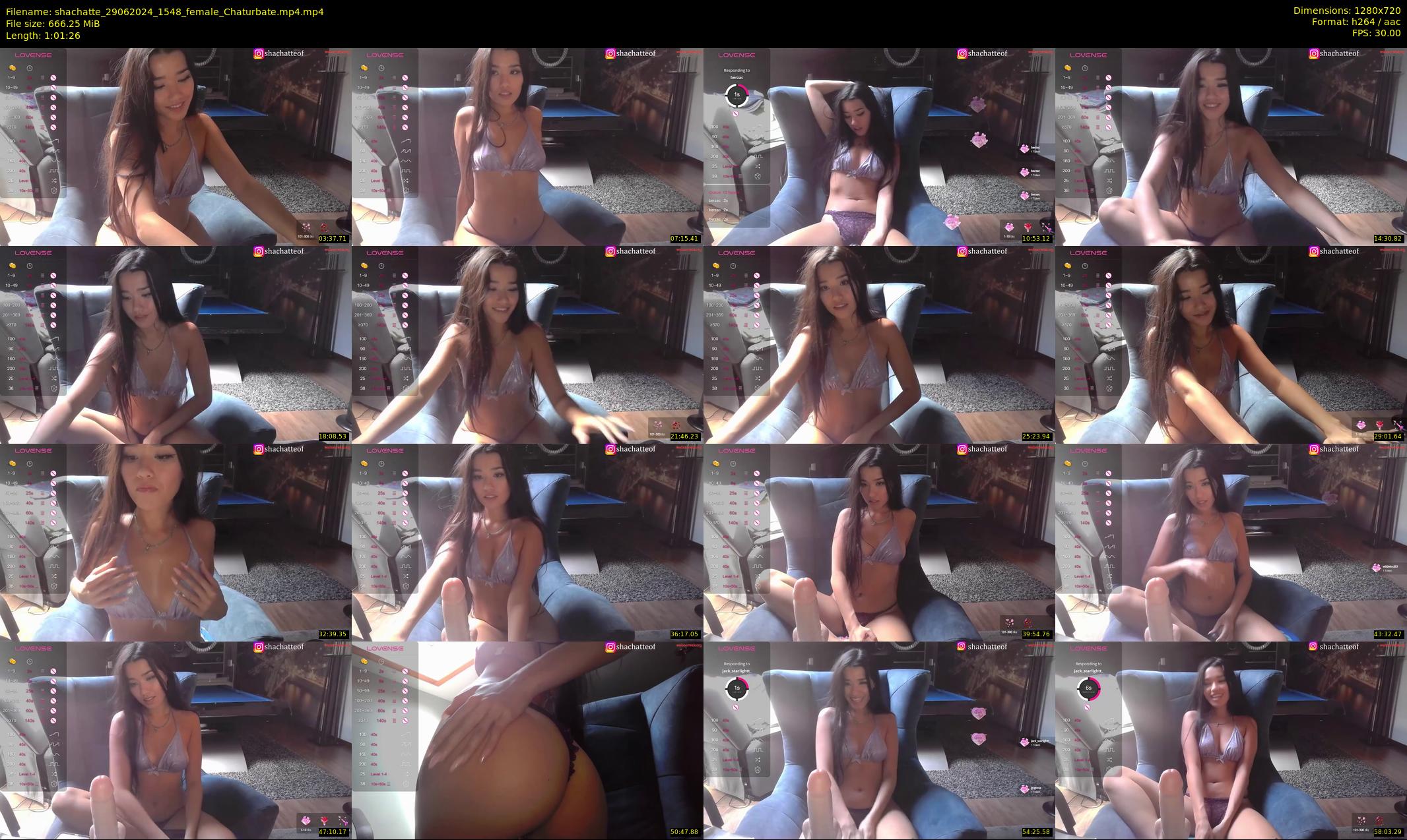 shachatte — 62 minute Chaturbate couple cam show recording, 720p, Jun 29, 2024