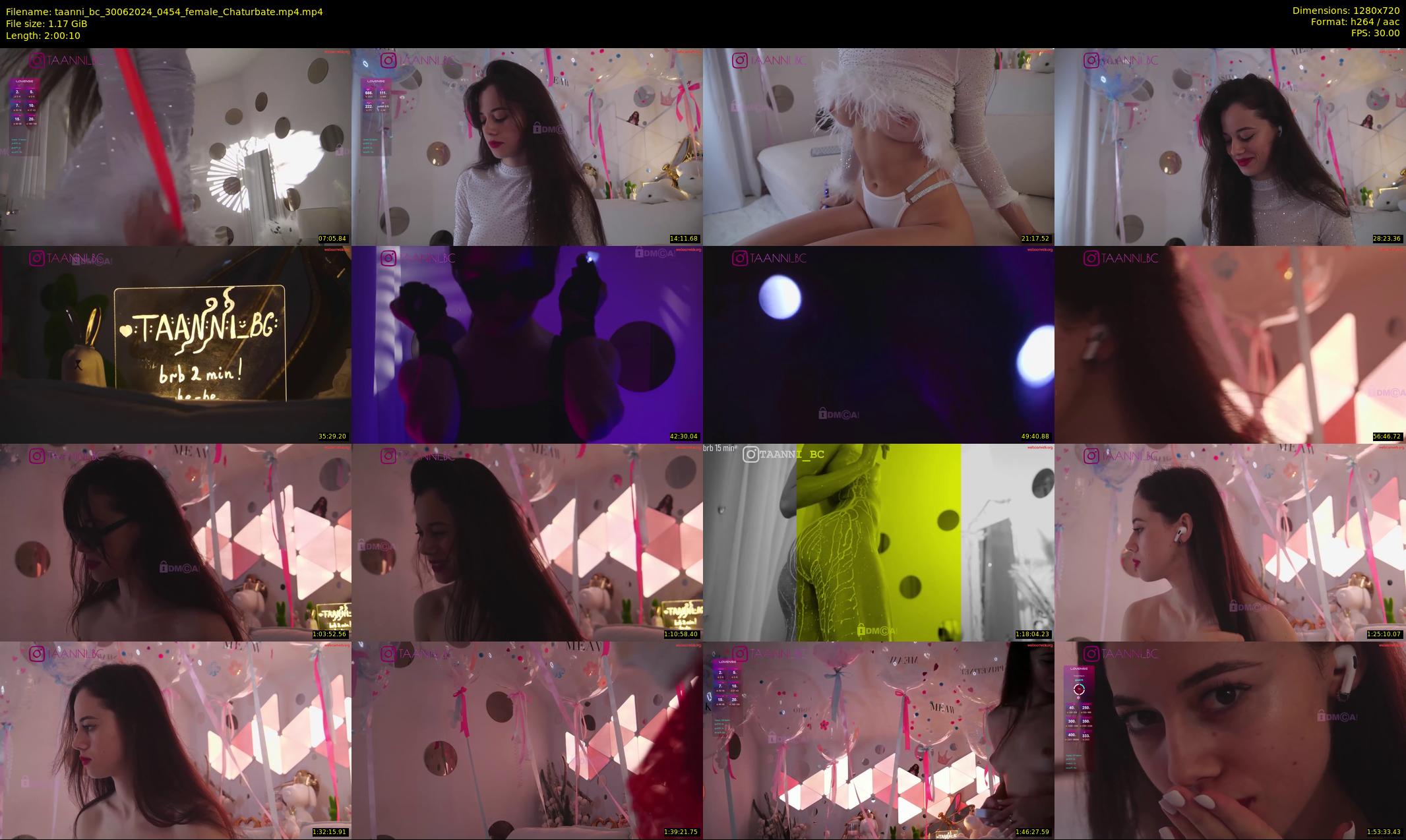 taanni_bc — 121 minute Chaturbate female cam show recording, 720p, Jun 30, 2024