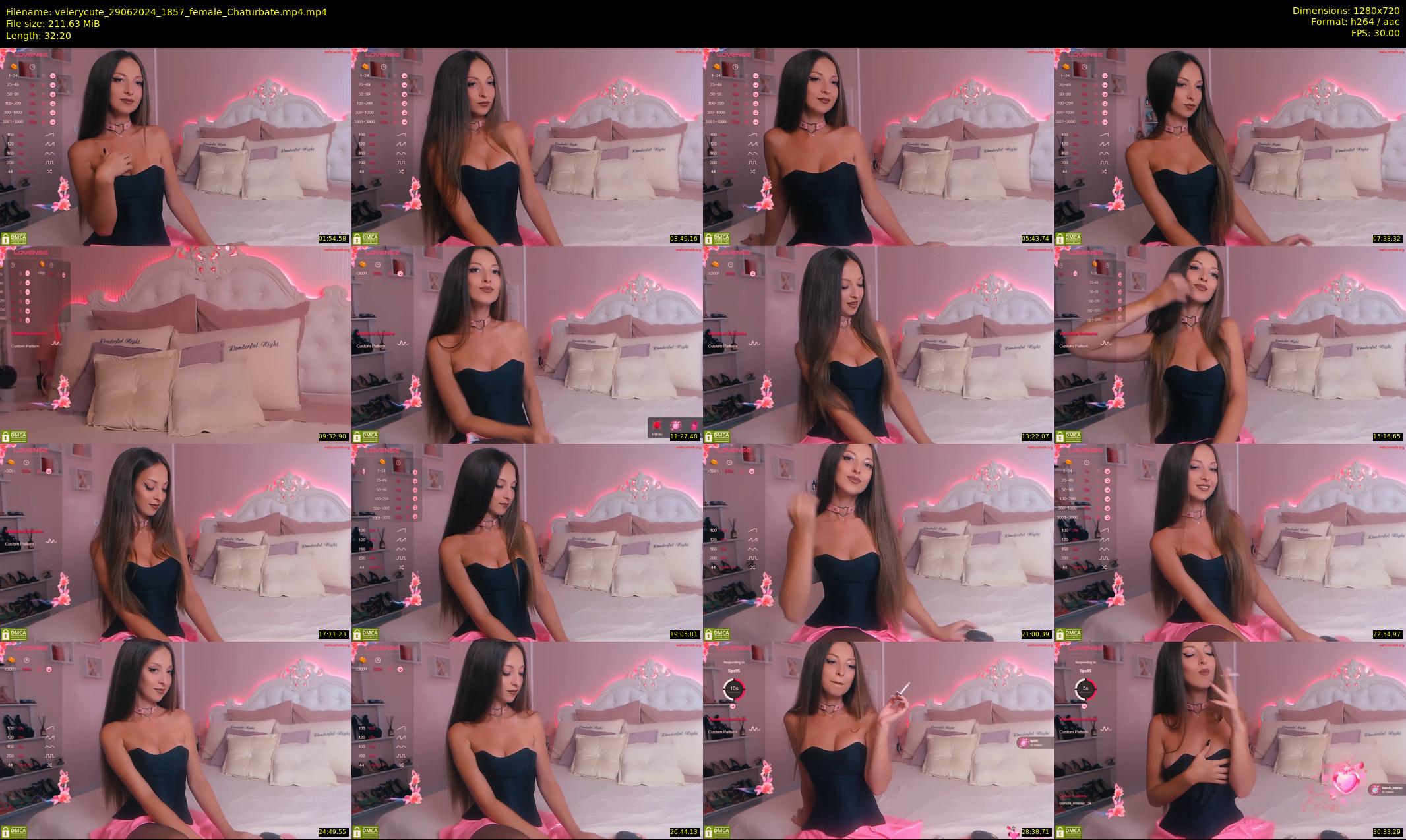 velerycute — 33 minute Chaturbate female cam show recording, 720p, Jun 29, 2024