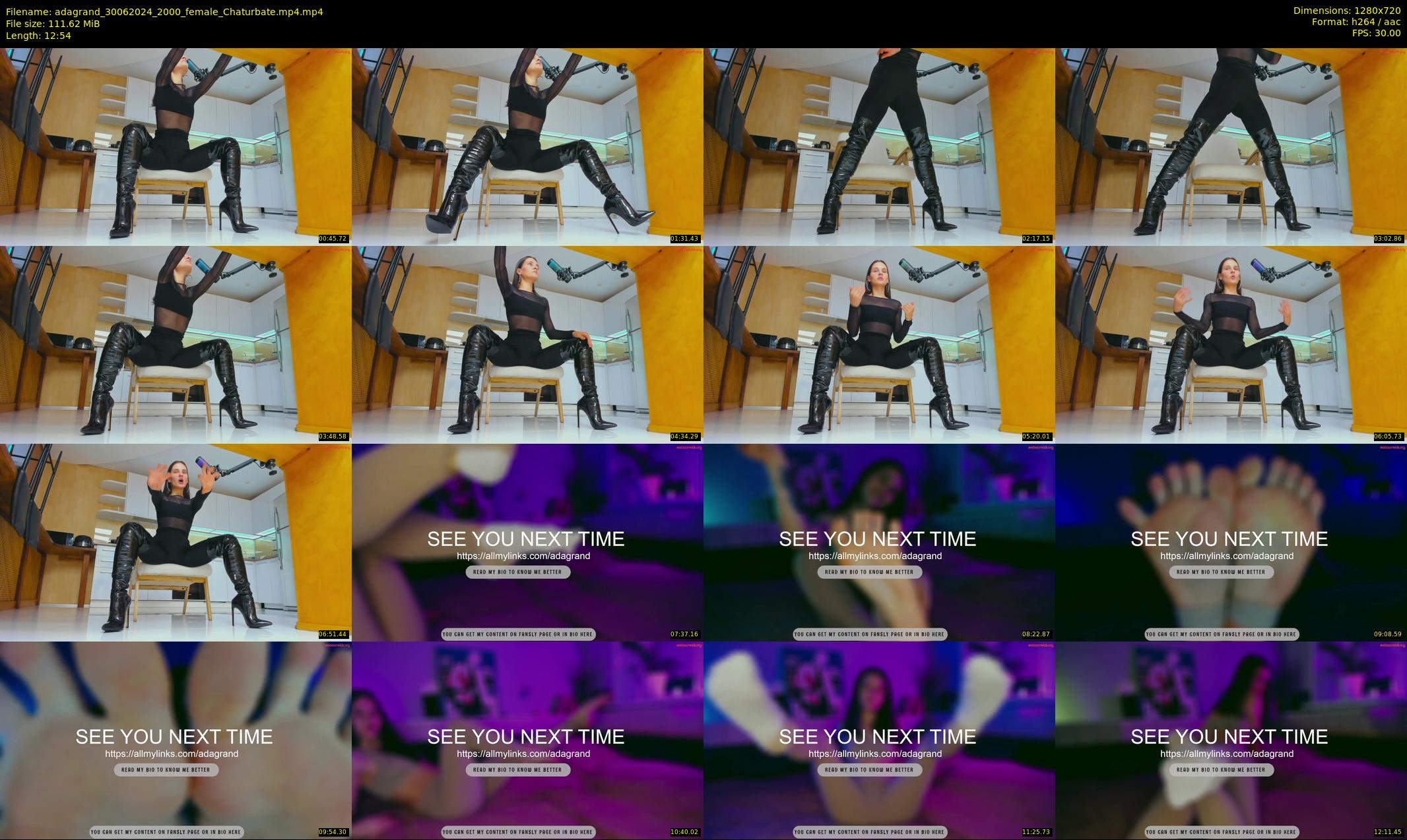 adagrand — 13 minute Chaturbate female cam show recording, 720p, Jun 30, 2024