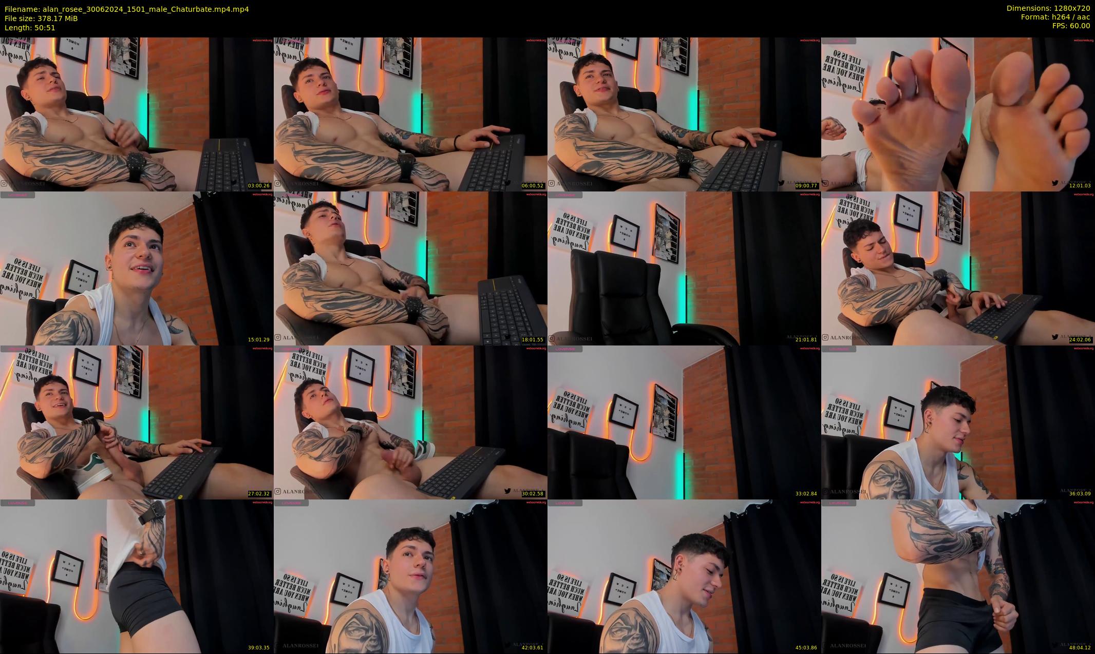 alan_rosee — 51 minute Chaturbate male cam show recording, 720p, Jun 30, 2024