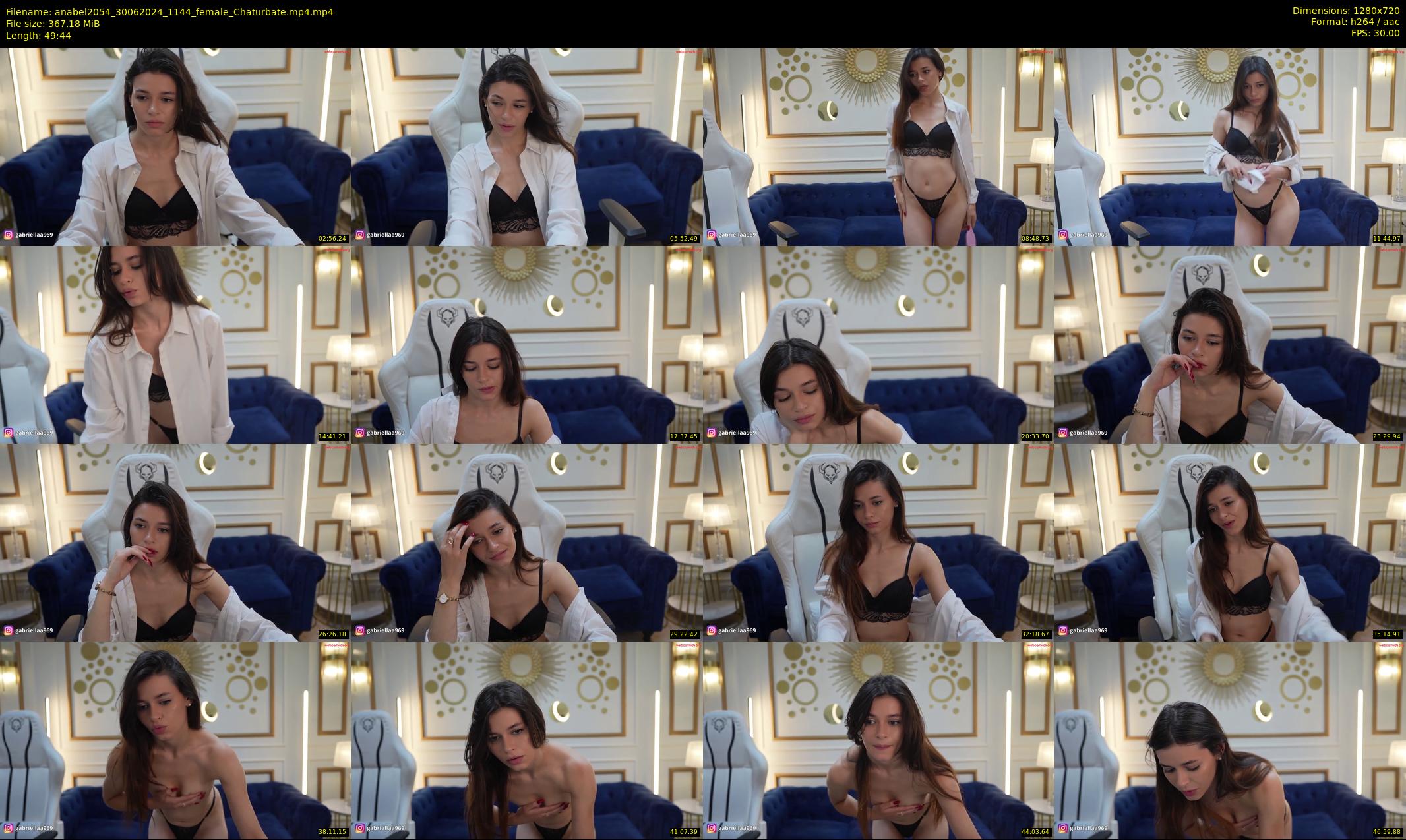 anabel2054 — 50 minute Chaturbate female cam show recording, 720p, Jun 30, 2024
