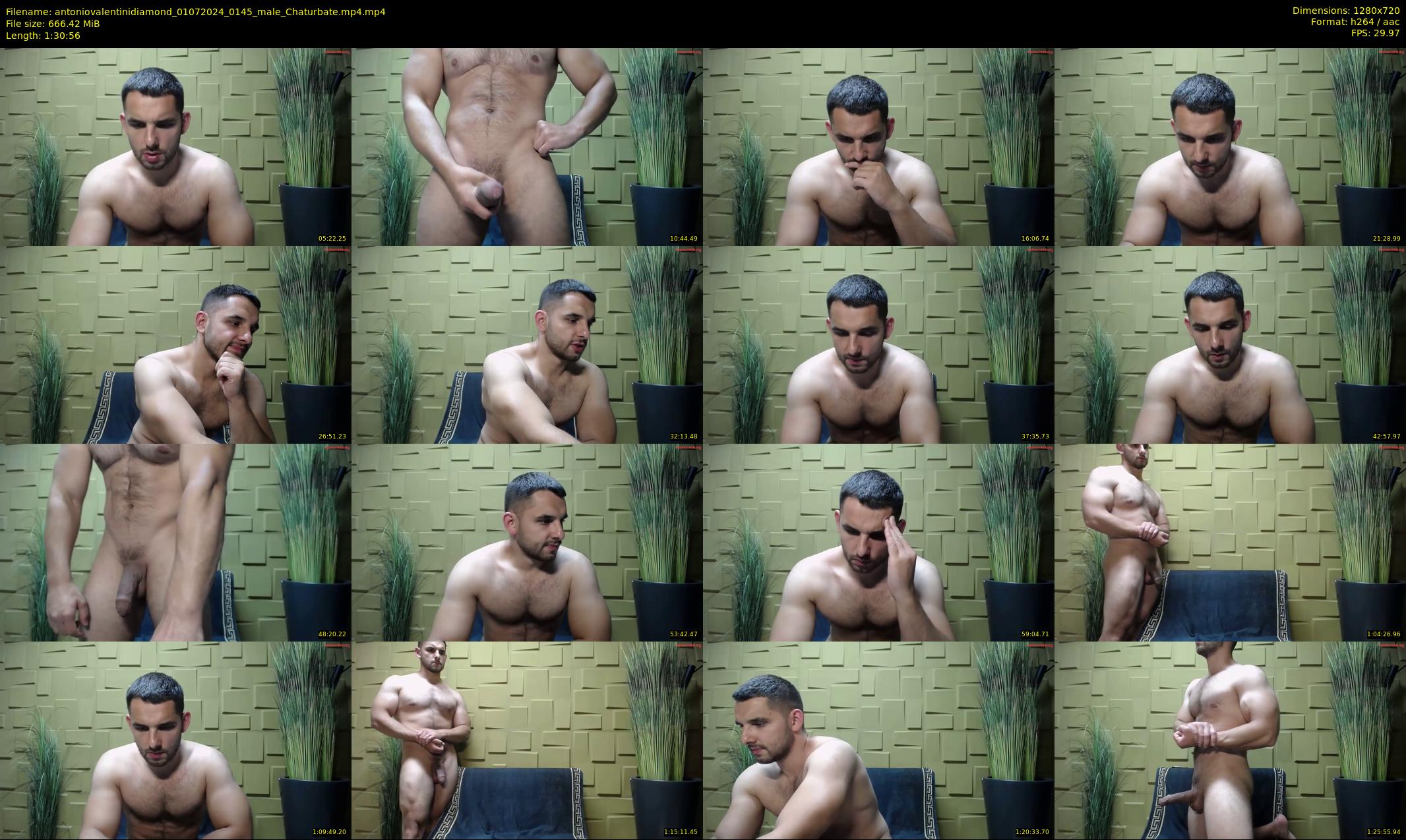 antoniovalentinidiamond — 91 minute Chaturbate male cam show recording, 720p, Jul 1, 2024