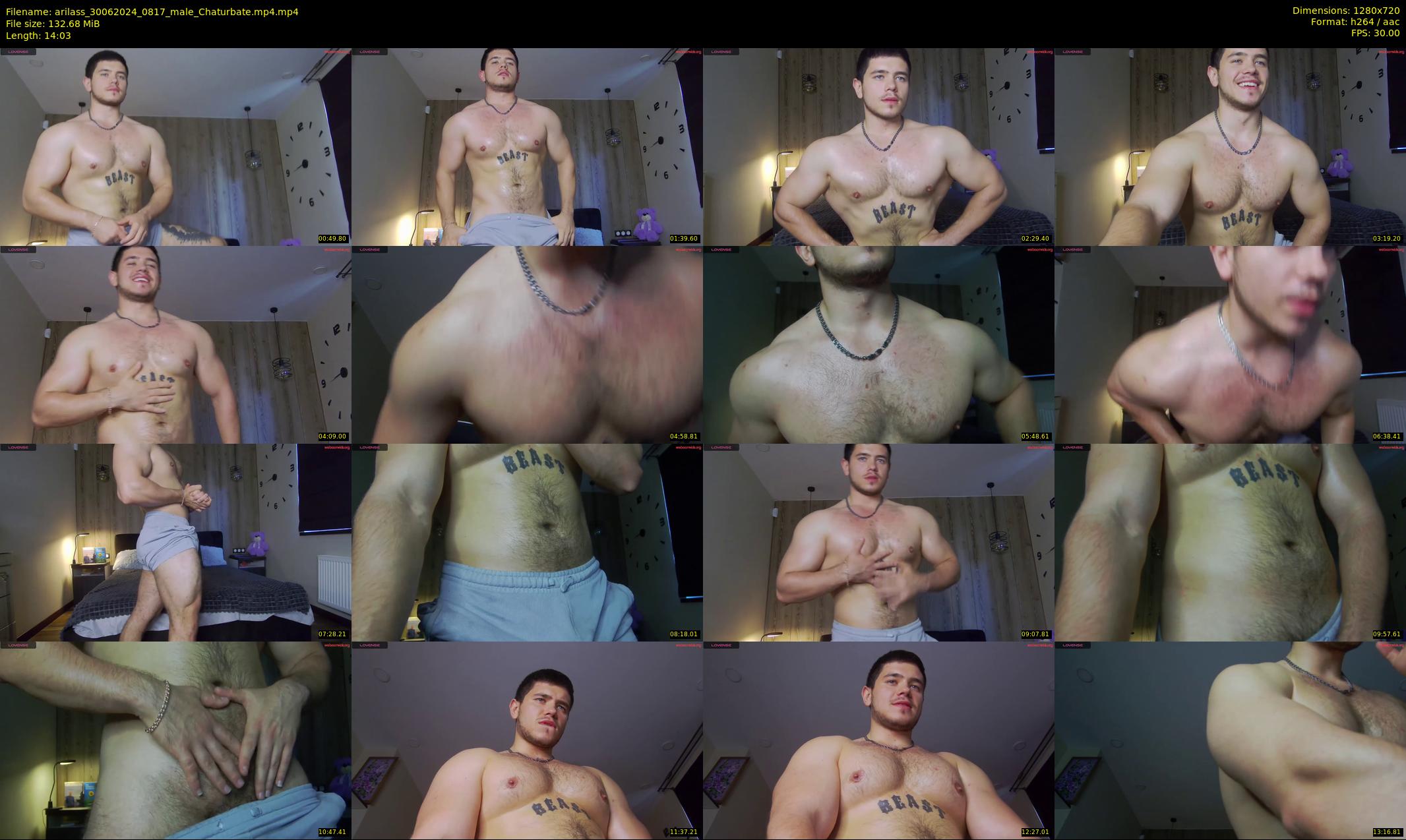 arilass — 15 minute Chaturbate male cam show recording, 720p, Jun 30, 2024