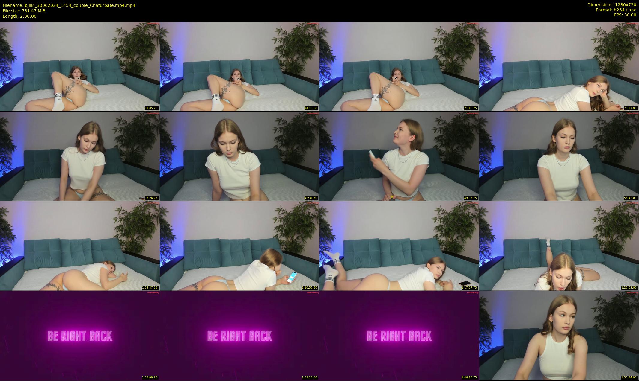 bjliki — 120 minute Chaturbate couple cam show recording, 720p, Jun 30, 2024