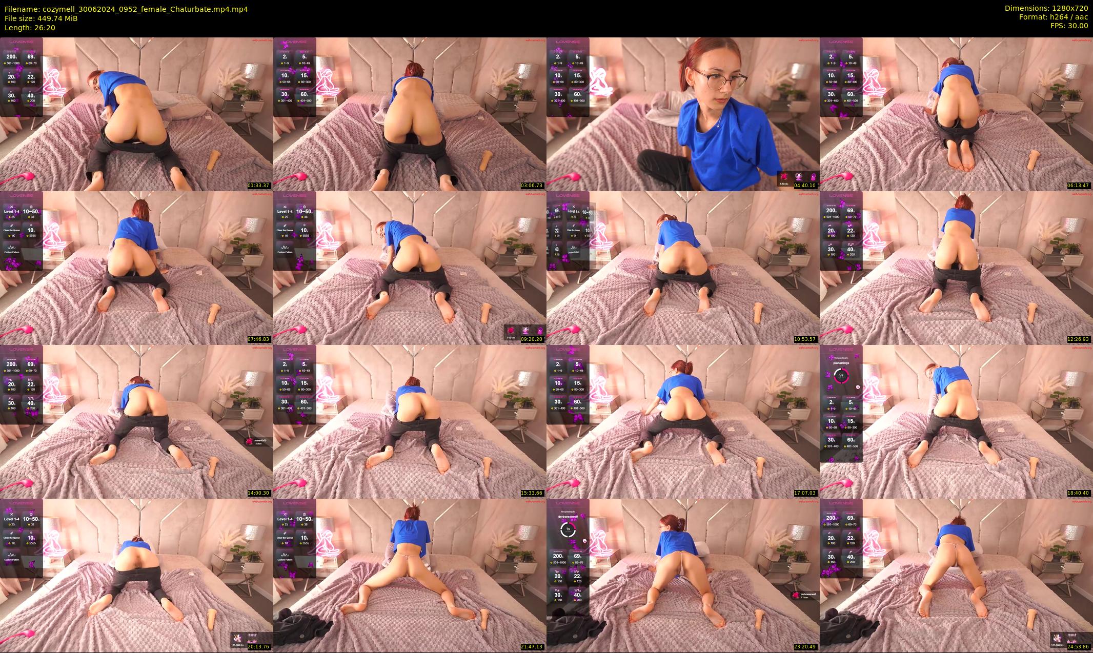 cozymell — 27 minute Chaturbate female cam show recording, 720p, Jun 30, 2024