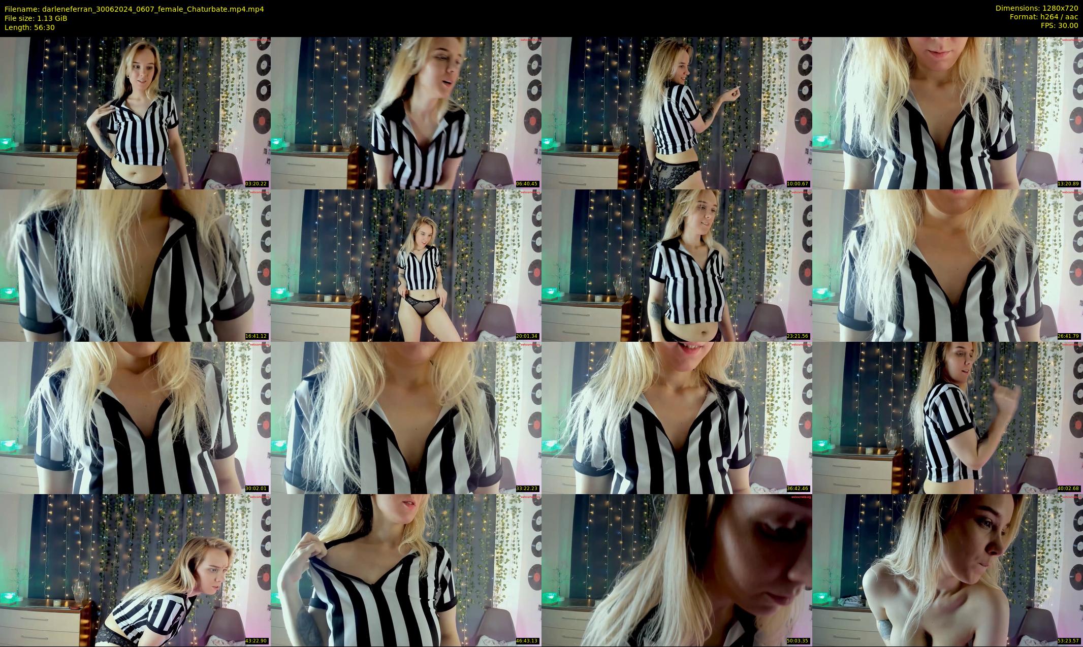 darleneferran — 57 minute Chaturbate female cam show recording, 720p, Jun 30, 2024