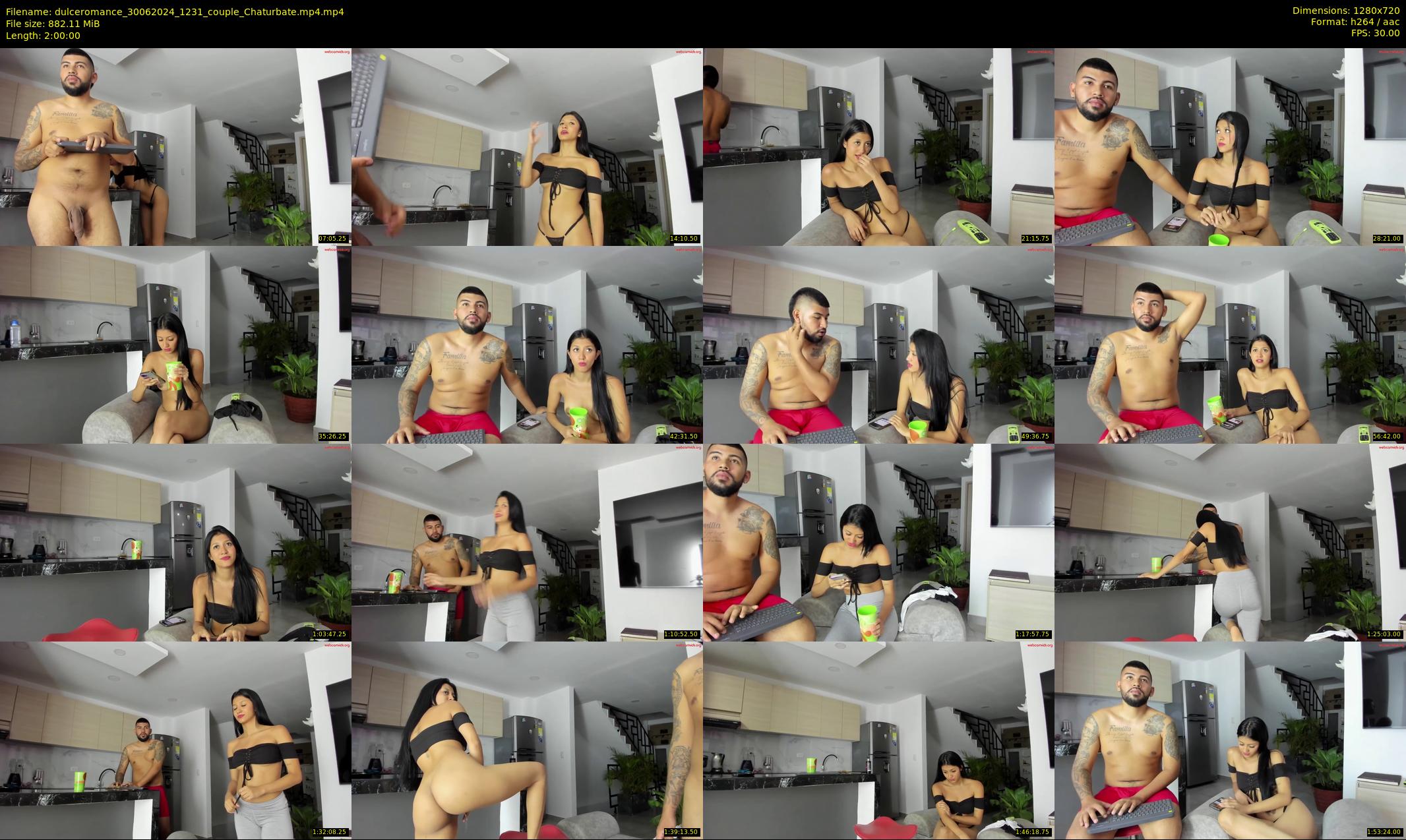 dulceromance — 120 minute Chaturbate couple cam show recording, 720p, Jun 30, 2024