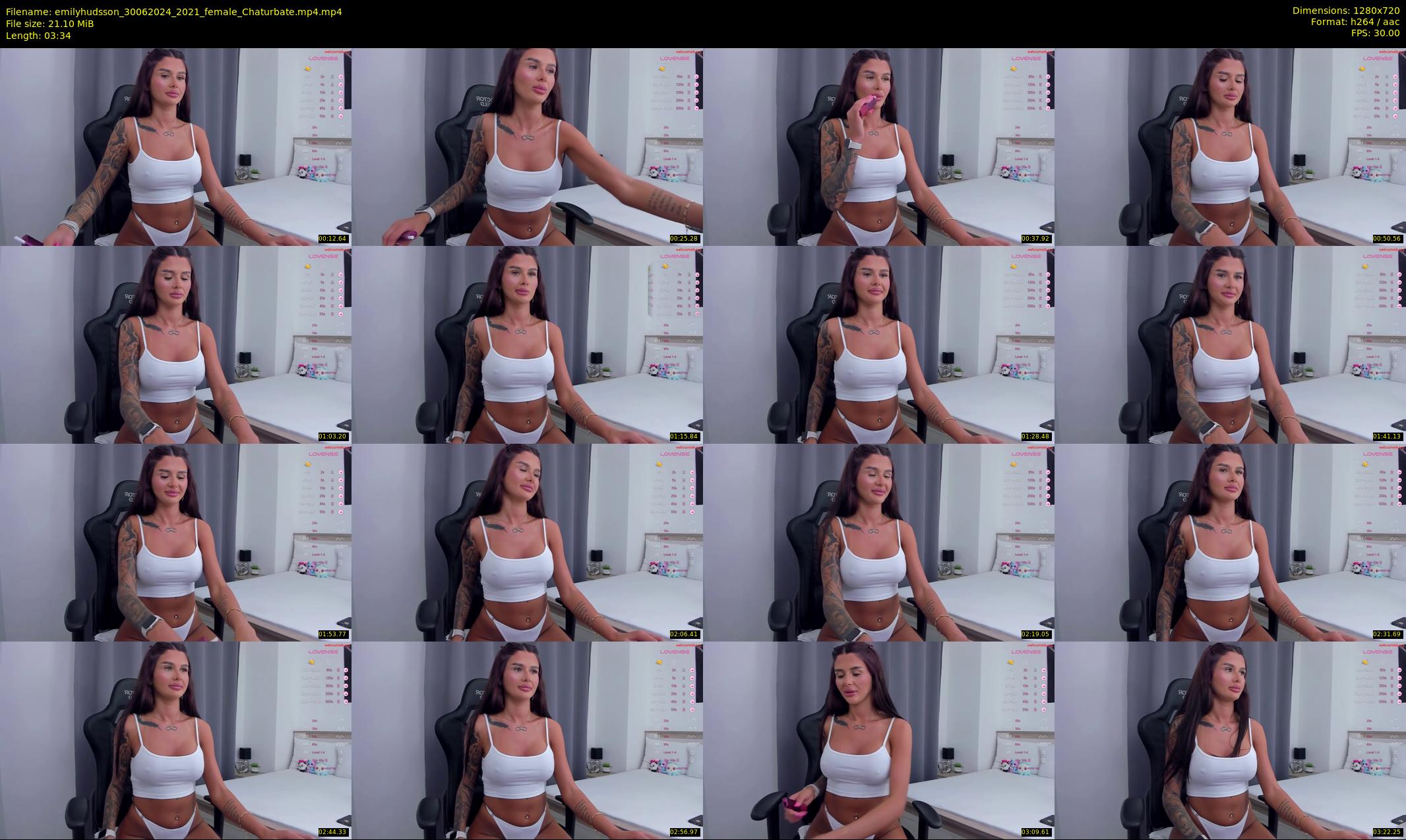 emilyhudsson — 4 minute Chaturbate female cam show recording, 720p, Jun 30, 2024