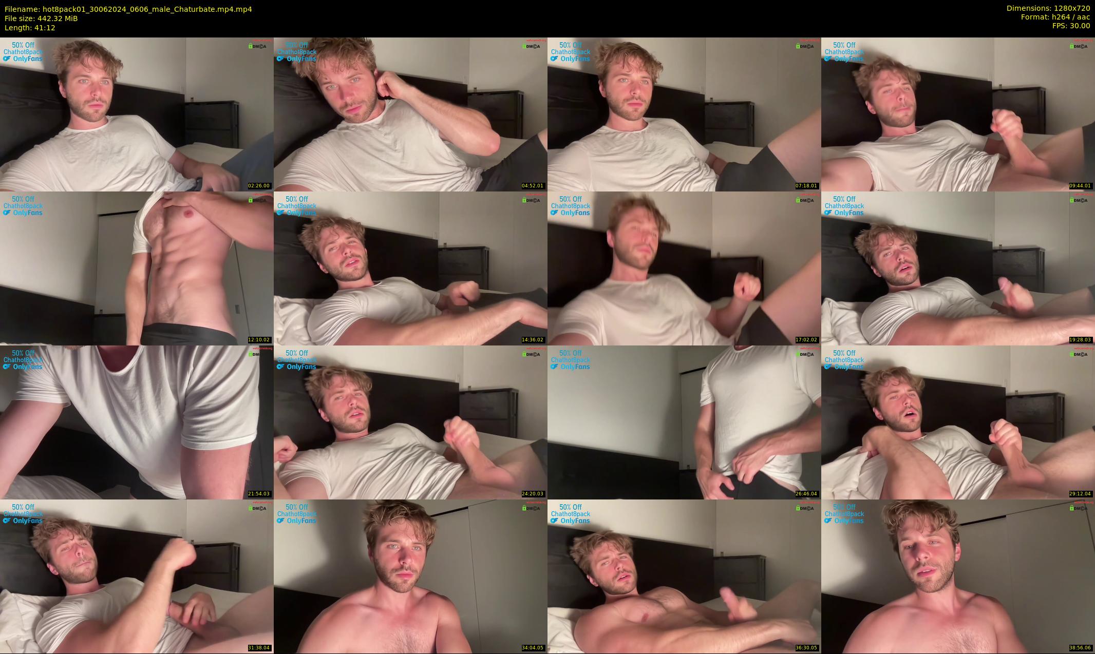 hot8pack01 — 42 minute Chaturbate male cam show recording, 720p, Jun 30, 2024