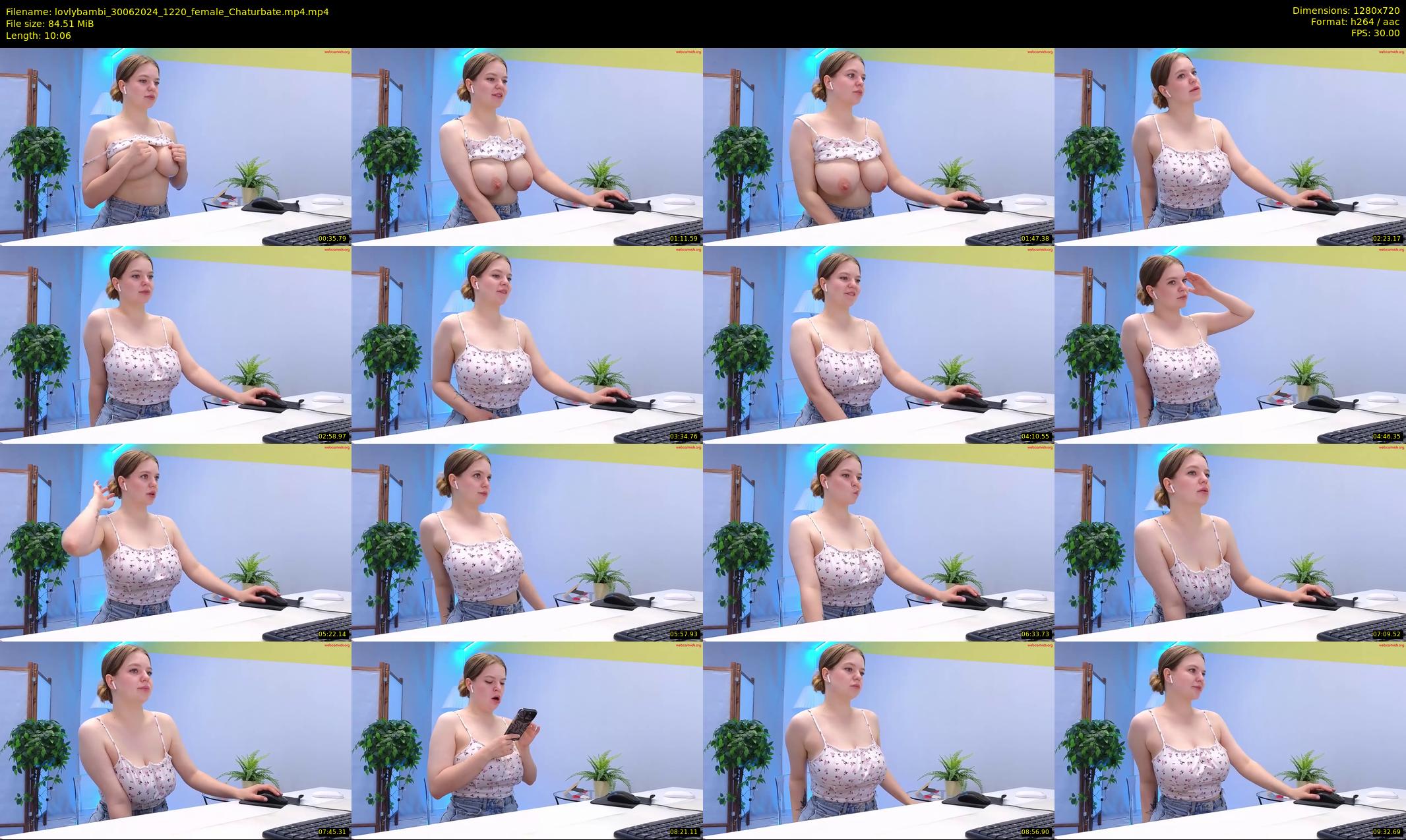 lovlybambi — 11 minute Chaturbate female cam show recording, 720p, Jun 30, 2024