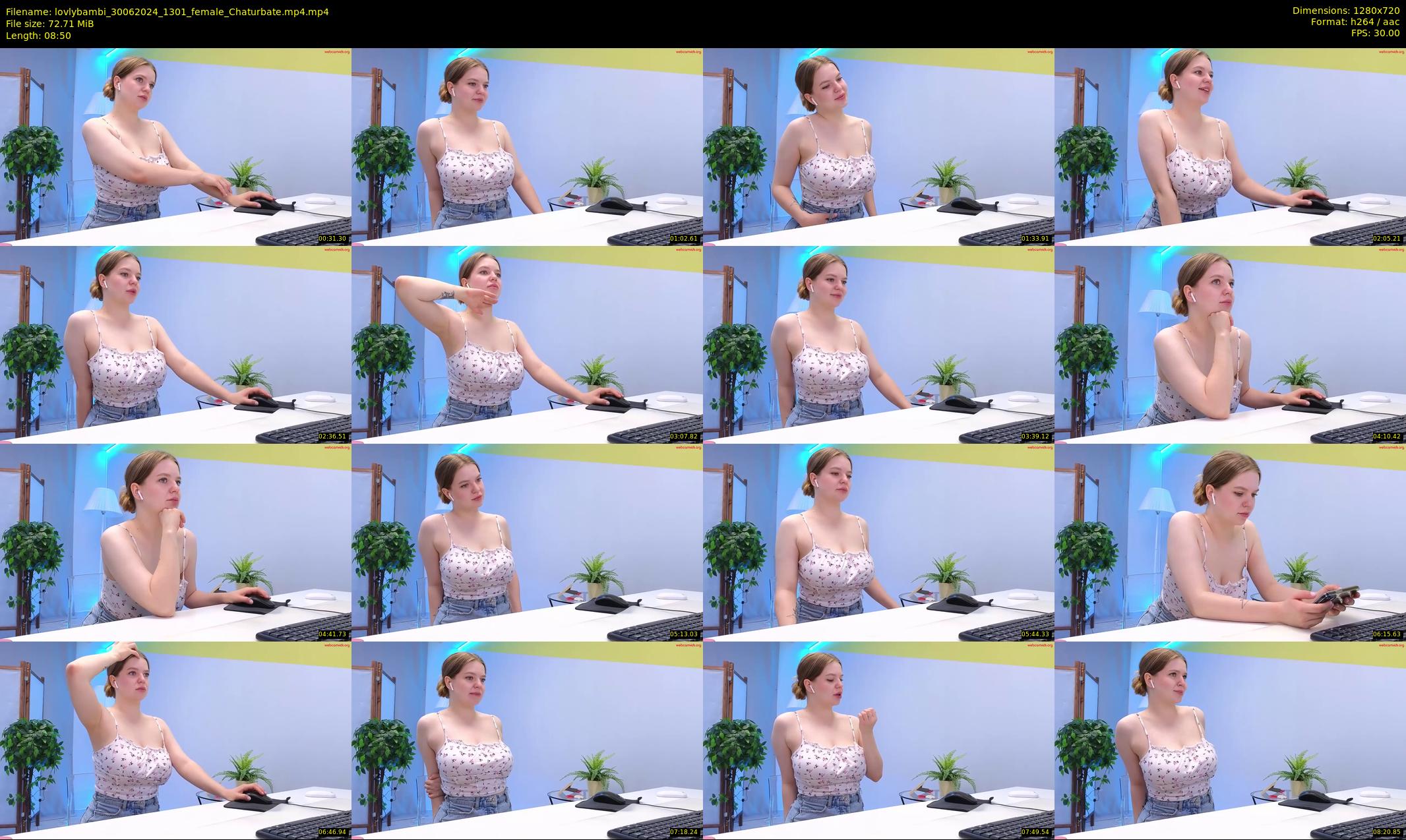 lovlybambi — 9 minute Chaturbate female cam show recording, 720p, Jun 30, 2024