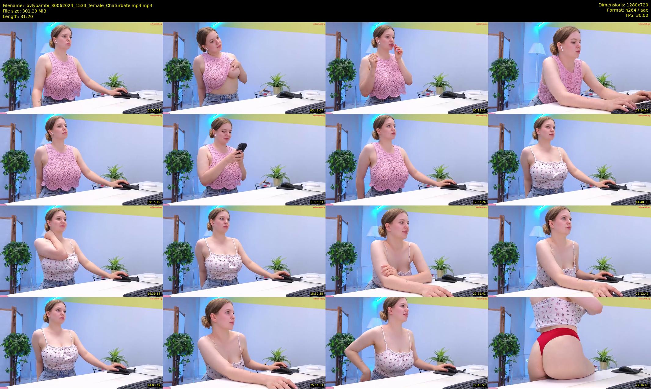 lovlybambi — 32 minute Chaturbate female cam show recording, 720p, Jun 30, 2024