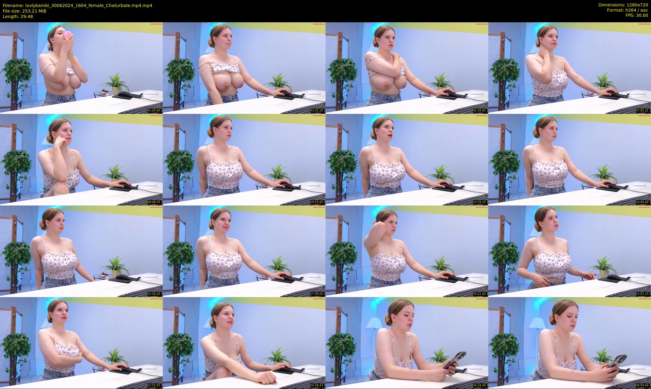 lovlybambi — 30 minute Chaturbate female cam show recording, 720p, Jun 30, 2024
