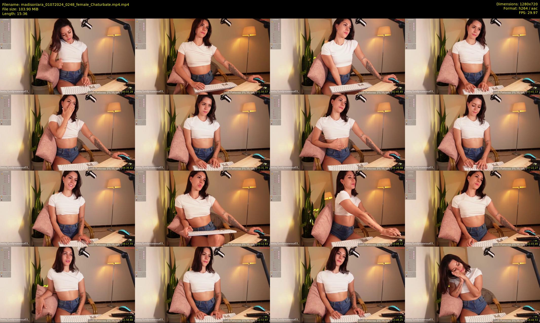 madisonlara — 16 minute Chaturbate female cam show recording, 720p, Jul 1, 2024
