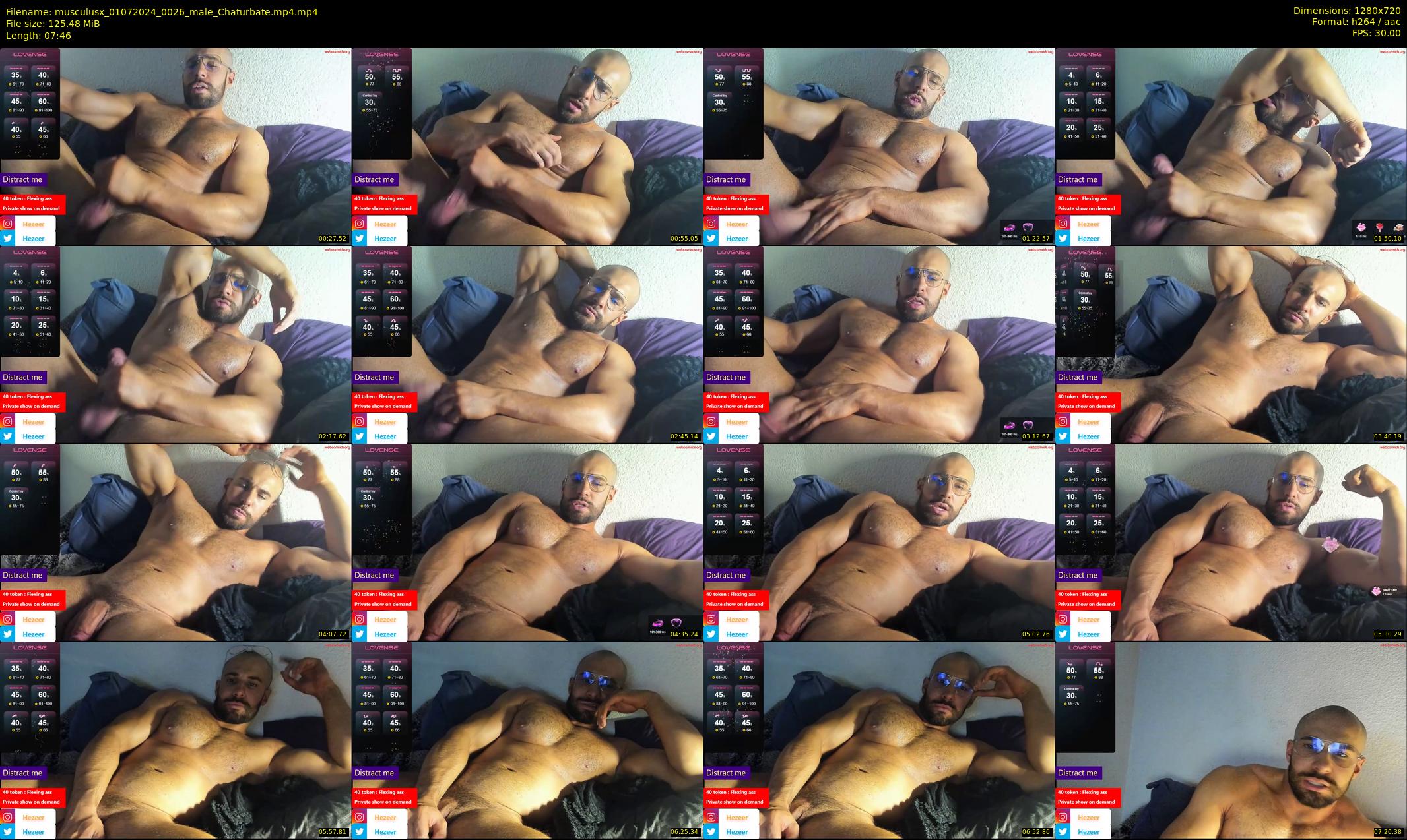 musculusx — 8 minute Chaturbate male cam show recording, 720p, Jul 1, 2024