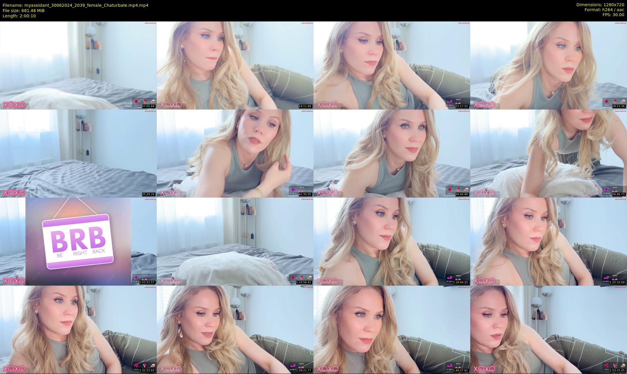 myassistant — 121 minute Chaturbate female cam show recording, 720p, Jun 30, 2024