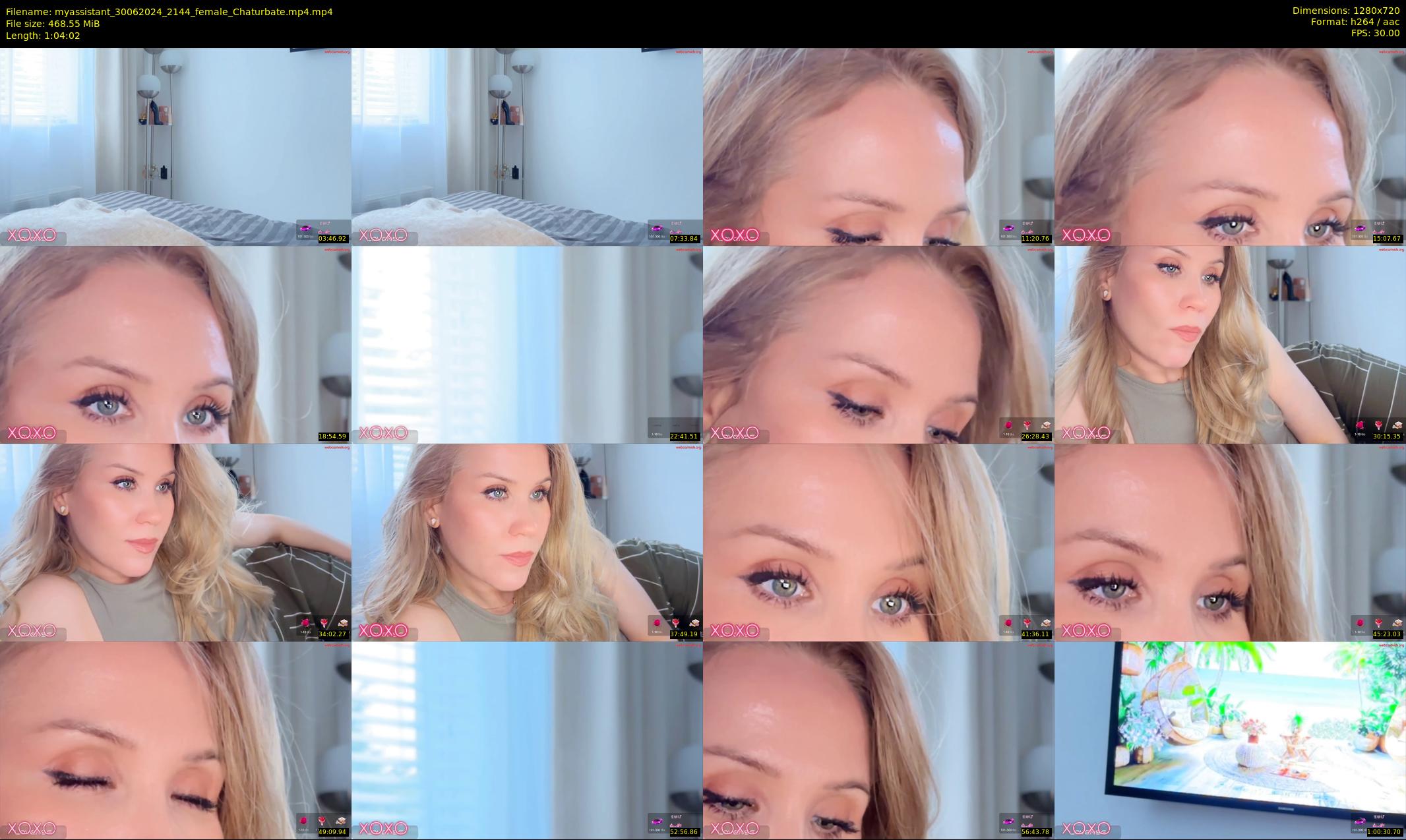 myassistant — 65 minute Chaturbate female cam show recording, 720p, Jun 30, 2024