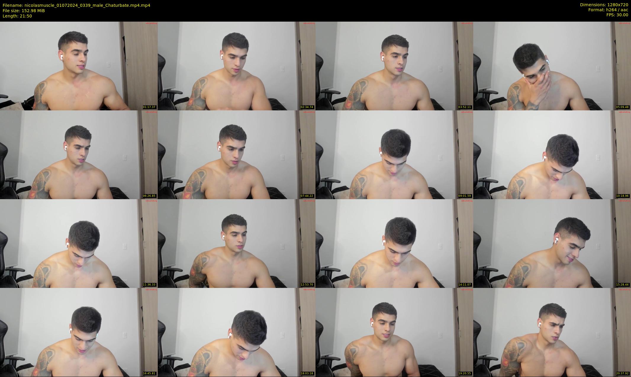 nicolasmuscle — 22 minute Chaturbate male cam show recording, 720p, Jul 1, 2024