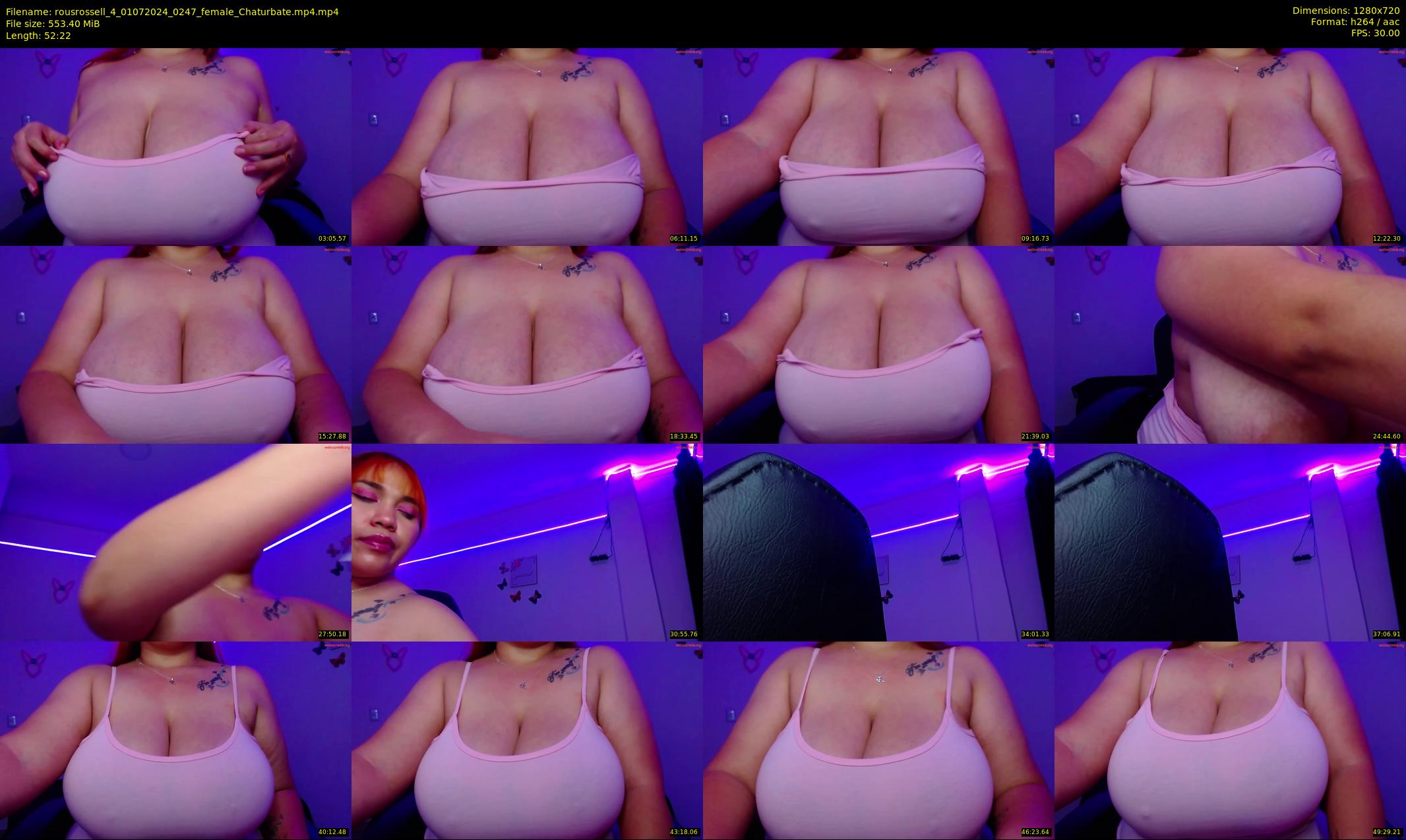 rousrossell_4 — 53 minute Chaturbate female cam show recording, 720p, Jul 1, 2024