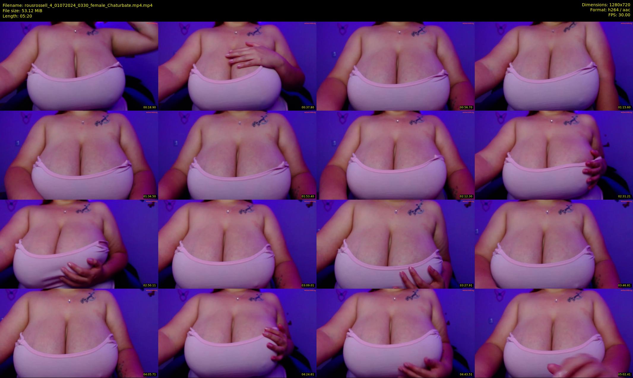 rousrossell_4 — 6 minute Chaturbate female cam show recording, 720p, Jul 1, 2024